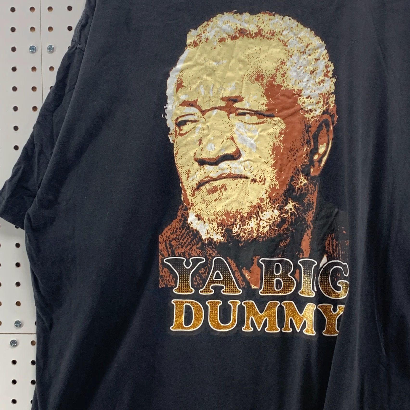 Vintage Sanford And Sons Shirt Ya Big Dummy Black Mens 3XL XXXL Shirt Mens Black 3XL XXXL Size US XXL / EU 58 / 5 - 5 Thumbnail