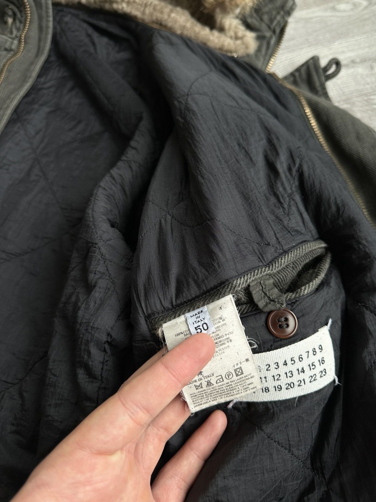 Maison Margiela Maison Margiela AW2005 Military N-3B Parka Padded Fur Jacket Size US M / EU 48-50 / 2 - 8 Thumbnail