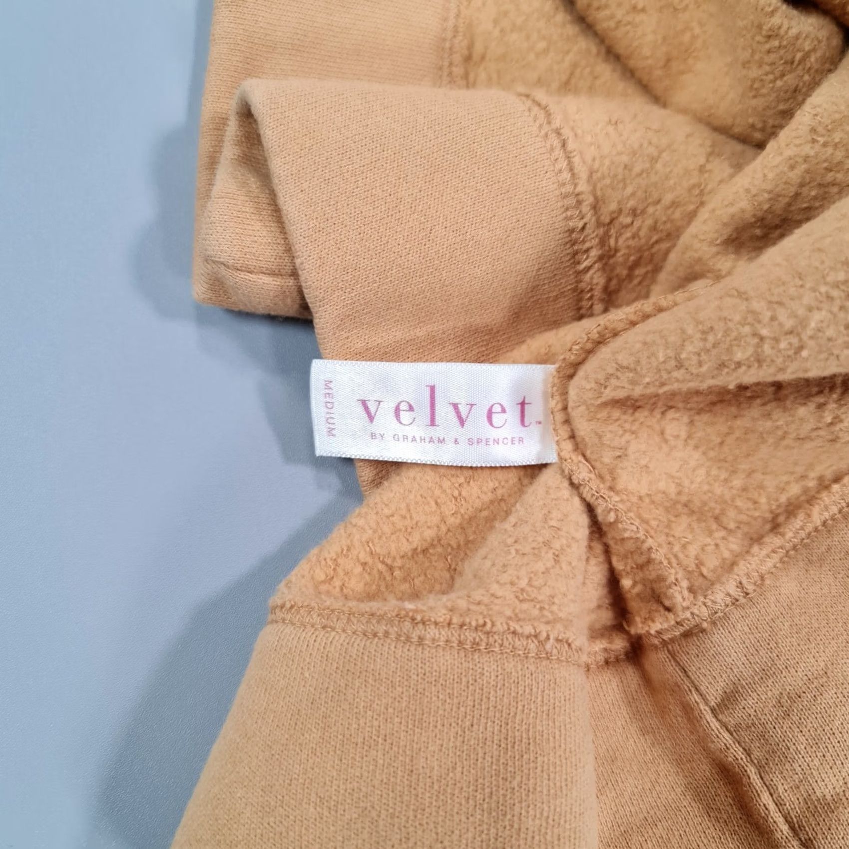 Velvet Velvet by Graham & Spencer Sweatshirt Women's Henley Collared Cotton Gold Medium Denny Top Size M / US 6-8 / IT 42-44 - 7 Thumbnail