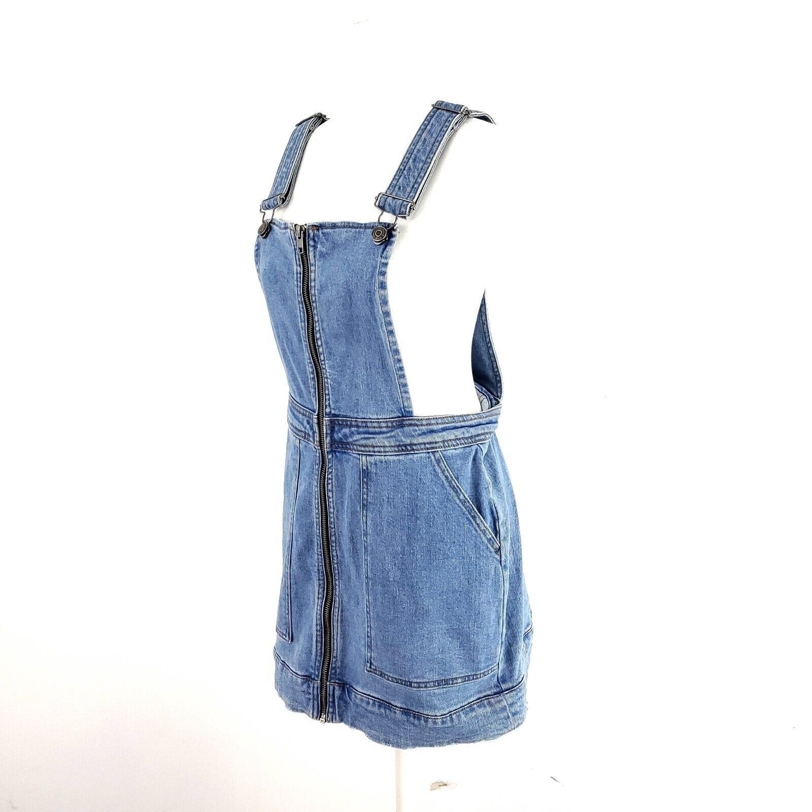 Designer Wild Fable Small Jean Zip Up Overalls With Pockets Small Size S / US 4 / IT 40 - 2 Thumbnail