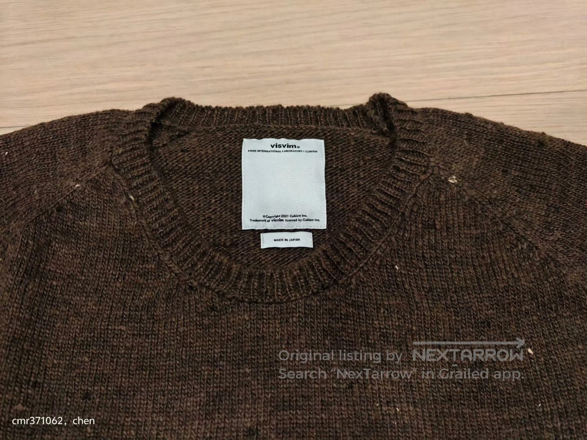Visvim VISVIM 17AW COLLEGE KNIT L/S. Size US L / EU 52-54 / 3 - 4 Thumbnail