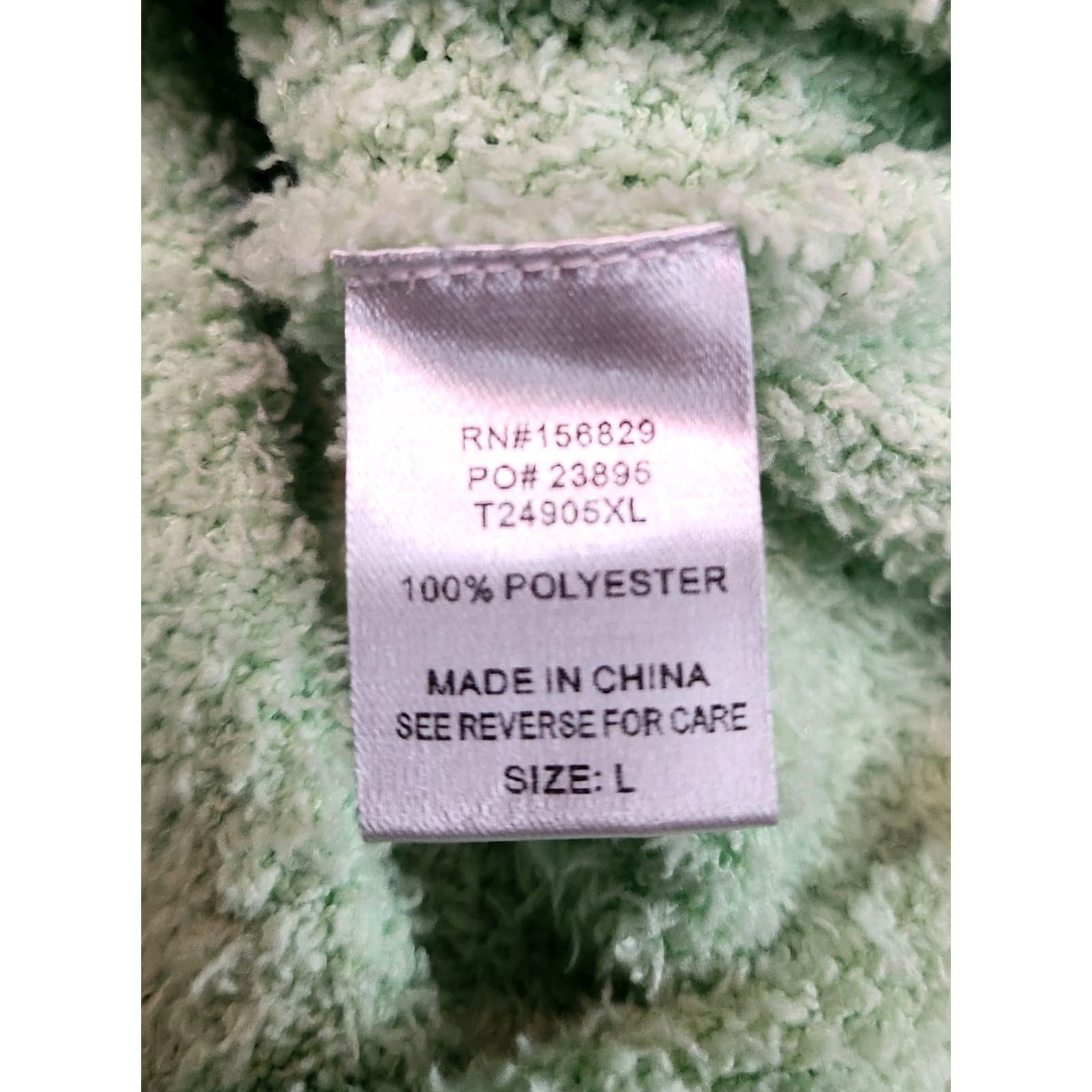 Vintage White Birch Women's Fleece Pullover Size L Mint Green Cowl Neck Long Sleeve Shirt Womens Pullover Regular Fit Vintage No Size L / US 10 / IT 46 - 4 Thumbnail
