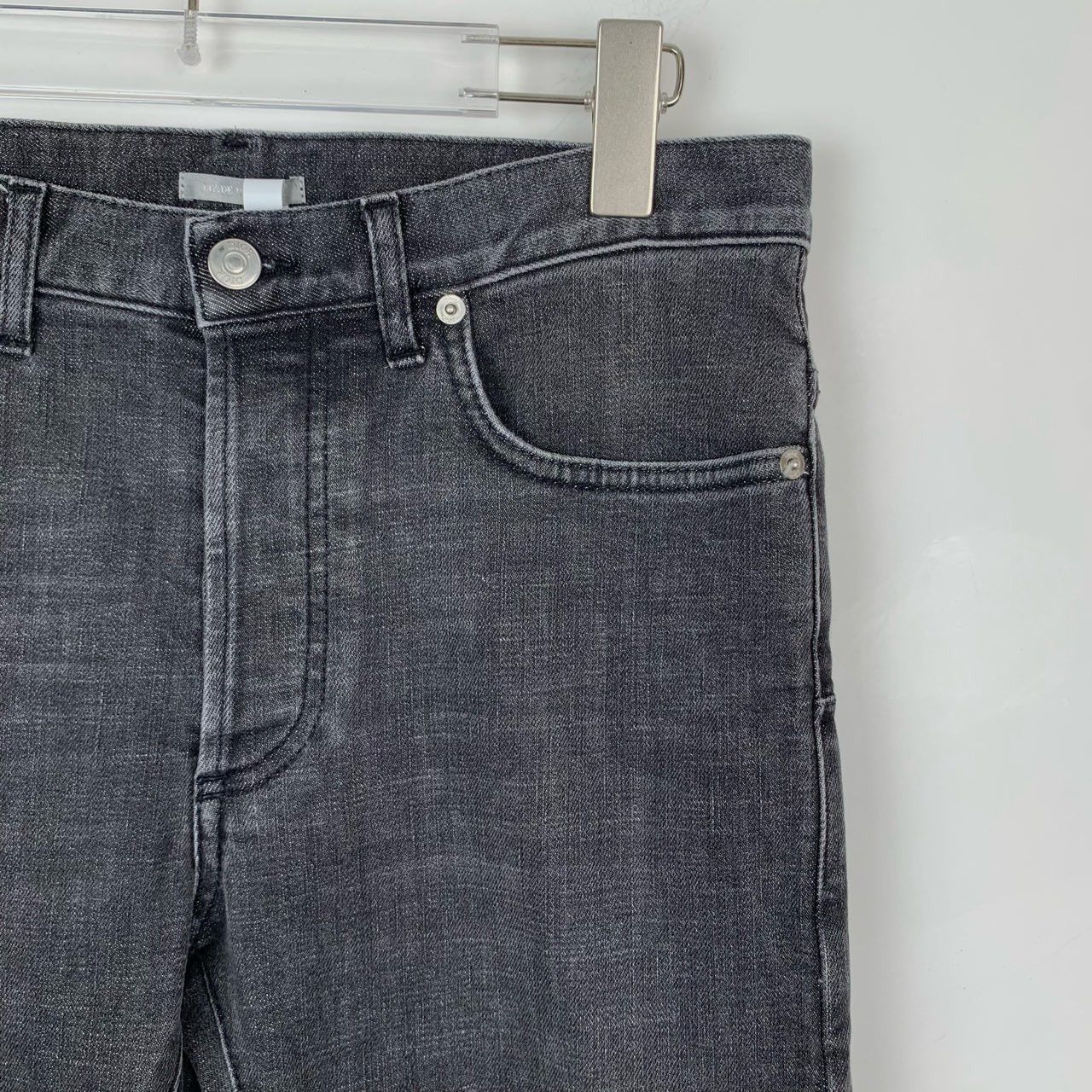 Dior Dior Black-Grey Logo Patch Cotton Denim Jeans (Size 28) Size 28" / US 6 / IT 42 - 7 Thumbnail