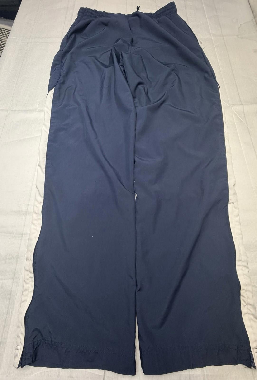 Nike Vtg 90s Nike Silver Tag Fleece Pants S Navy Stripe Track Y2K Size 28" / US 6 / IT 42 - 5 Thumbnail