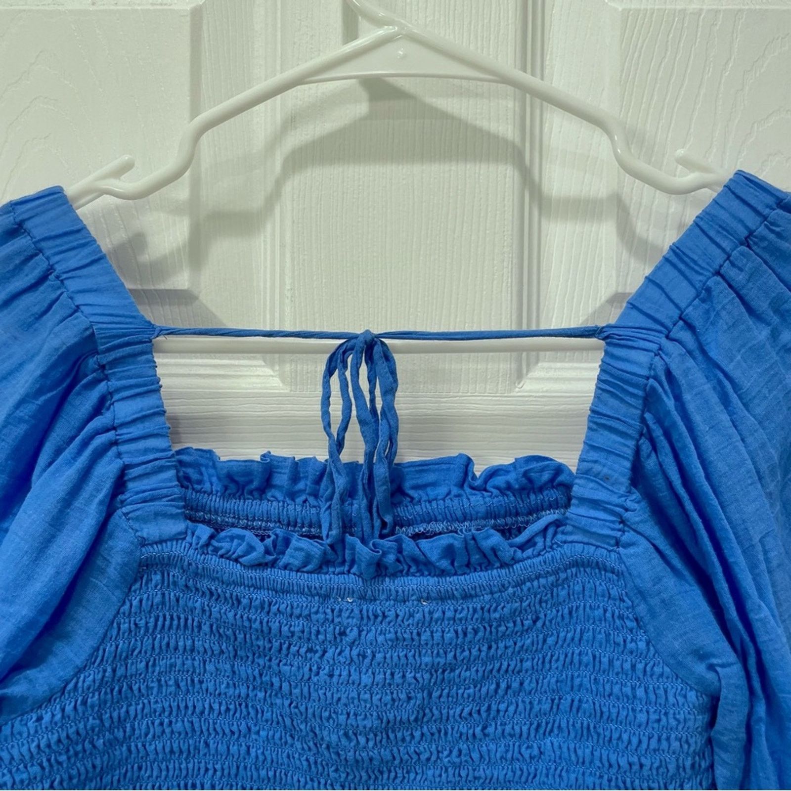 American Eagle Outfitters American Eagle Outfitters Eyelet Peplum Crop Top M Size M / US 6-8 / IT 42-44 - 4 Thumbnail