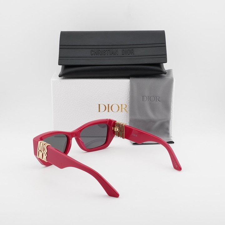 Dior Dior MISSDIOR S1I 73A0 Sunglasses Pink Cat Eye Frame Size ONE SIZE - 12 Thumbnail