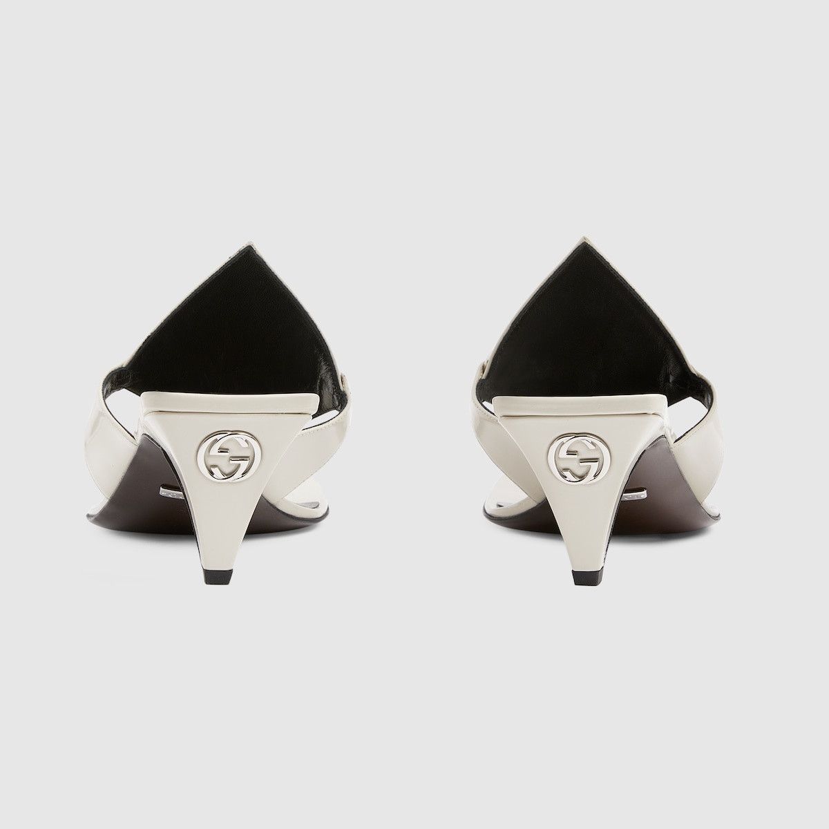 Gucci o1s1wg110125 Thong Sandals With Horsebit in White Size US 11 / IT 41 - 3 Thumbnail