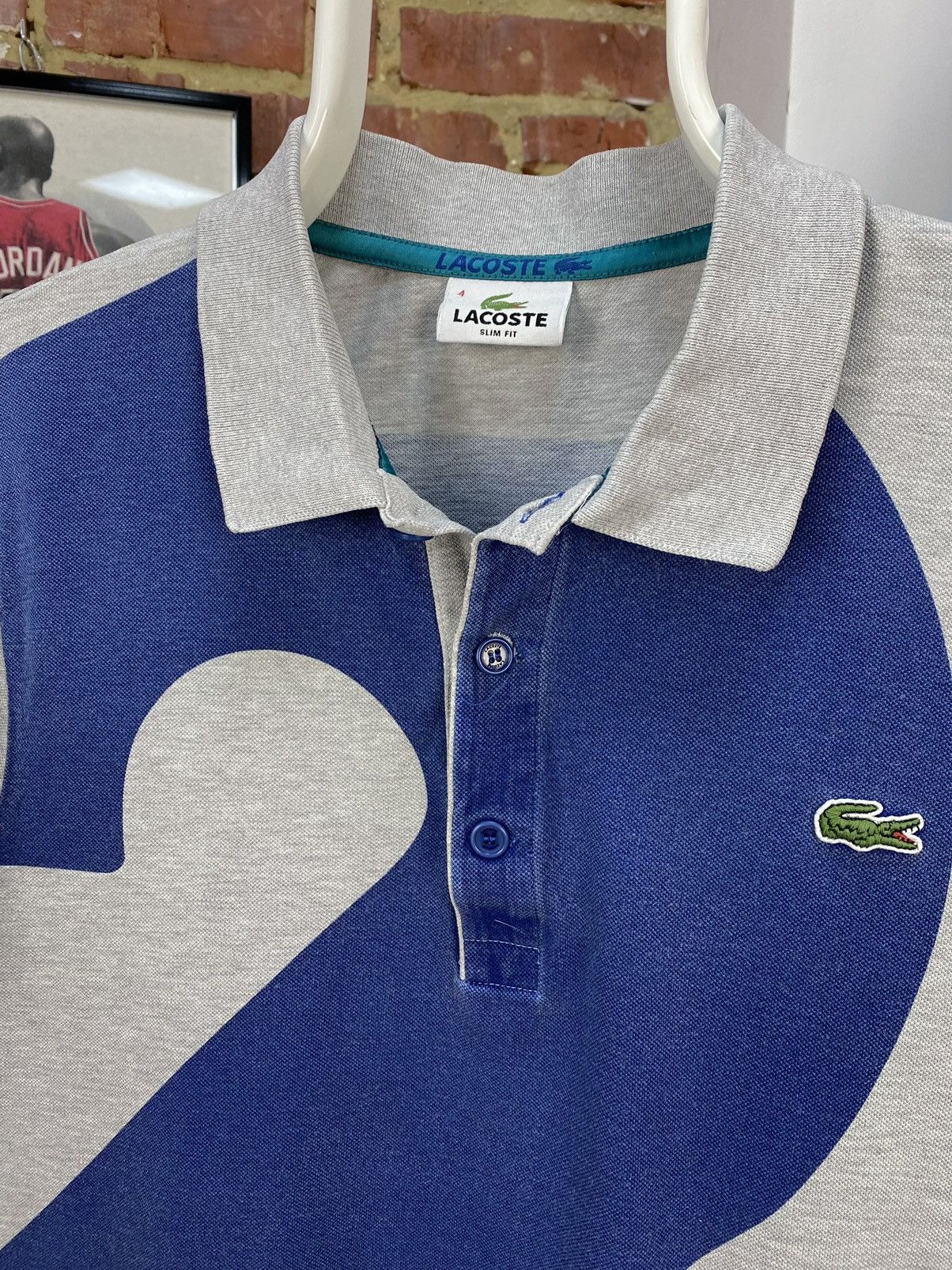 Lacoste Lacoste 27 Grey Short Sleeve Polo Shirt Slim Fit Size US M / EU 48-50 / 2 - 8 Thumbnail