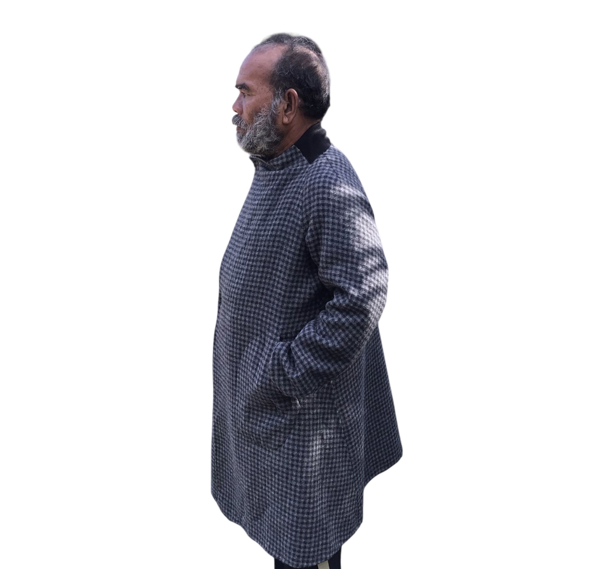Issey Miyake ARCHIVE 90s ISSEY MIYAKE Plantation wool Windcoat Reversible Size US M / EU 48-50 / 2 - 14 Thumbnail