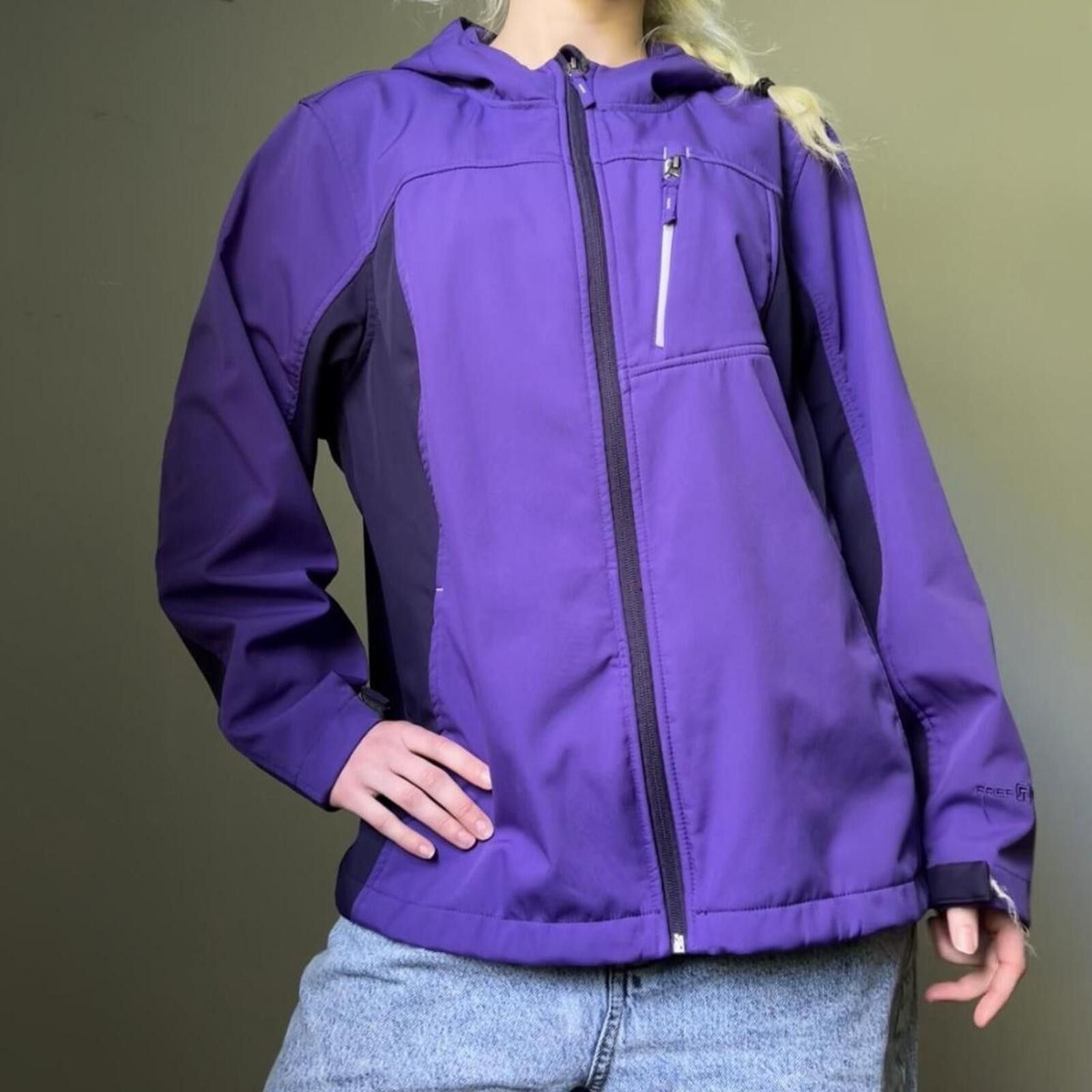 Other Free Tech Purple Hooded Utility Jacket Size XL / US 12-14 / IT 48-50 - 8 Thumbnail