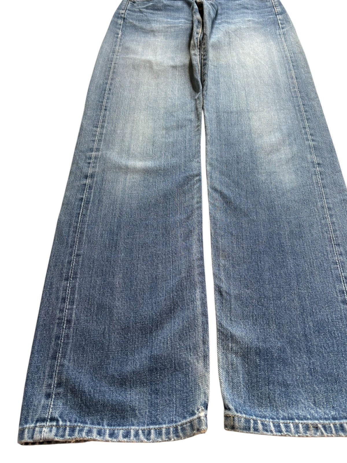 Levi's Vintage 80s Levis 502 Big E Selvedge Mud Wash Distress Jeans Size US 28 / EU 44 - 6 Thumbnail