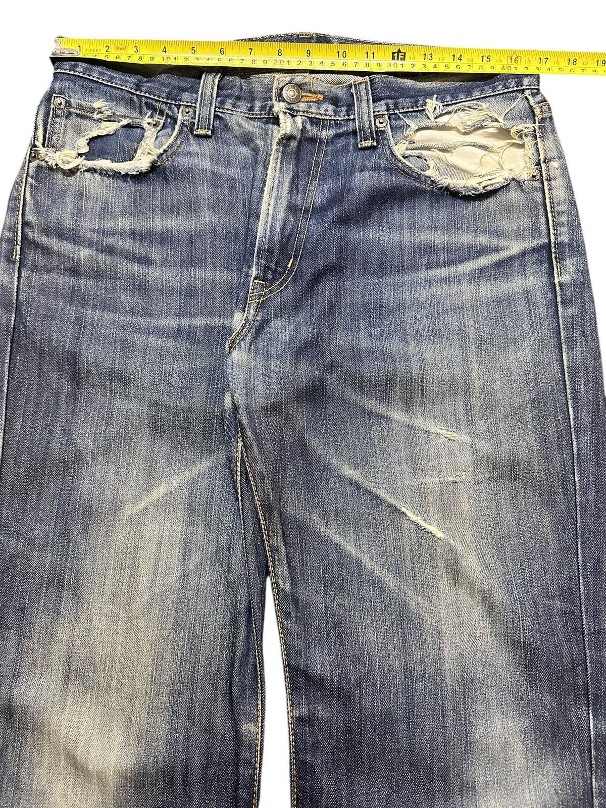 Edwin Vintage Distressed Edwin 403 Faded Wash Loose Baggy Style Size US 33 - 15 Thumbnail