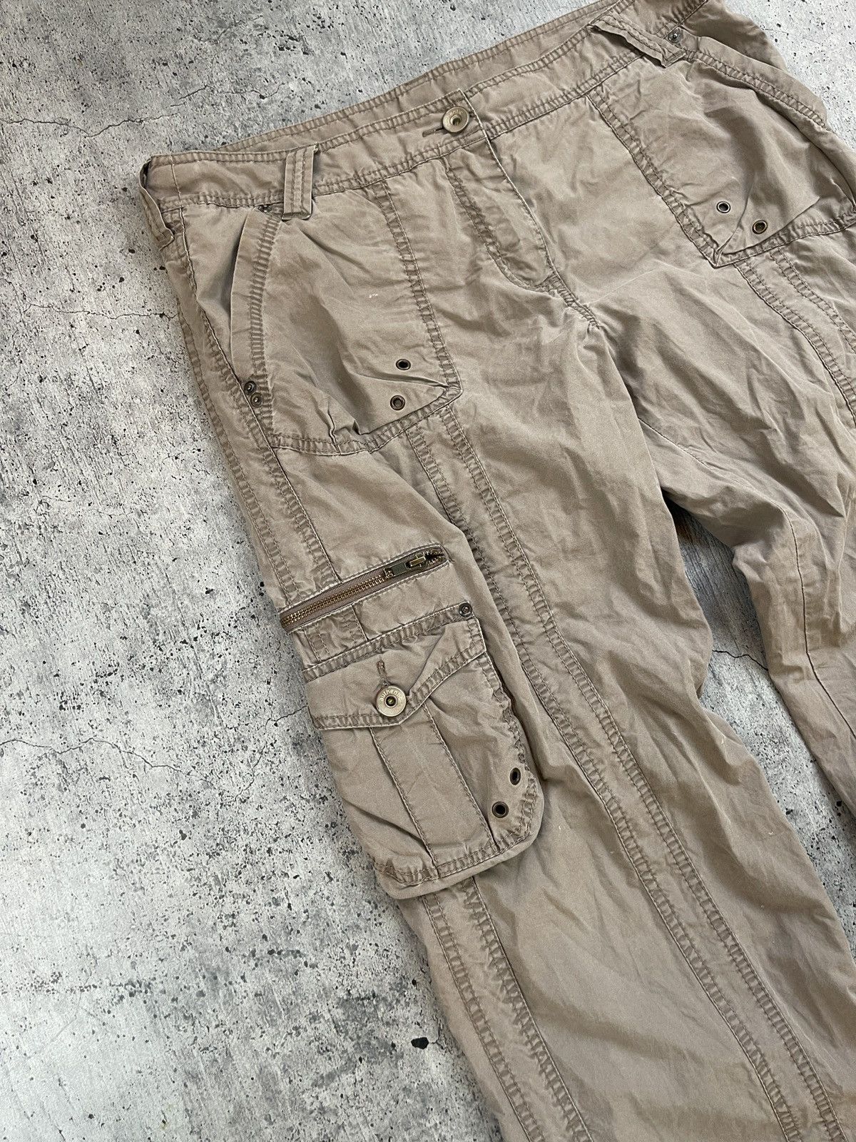 Japanese Brand Vintage Thrashed Zipped Avant-Garde Wide Pants Size US 31 - 6 Thumbnail