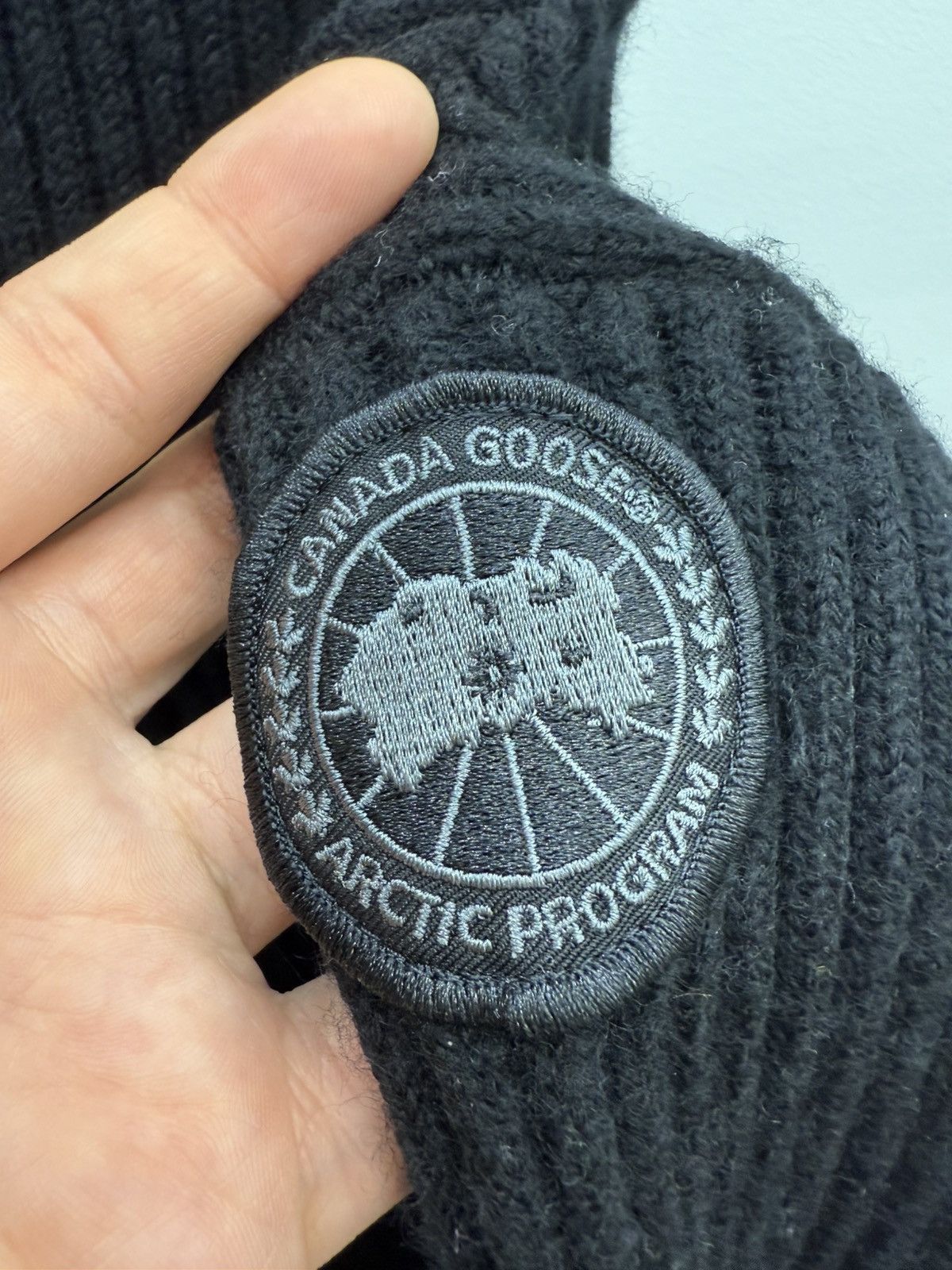 Canada Goose Canada Goose Logo Arm Ribbed Wool Sweater Size M / US 6-8 / IT 42-44 - 3 Thumbnail