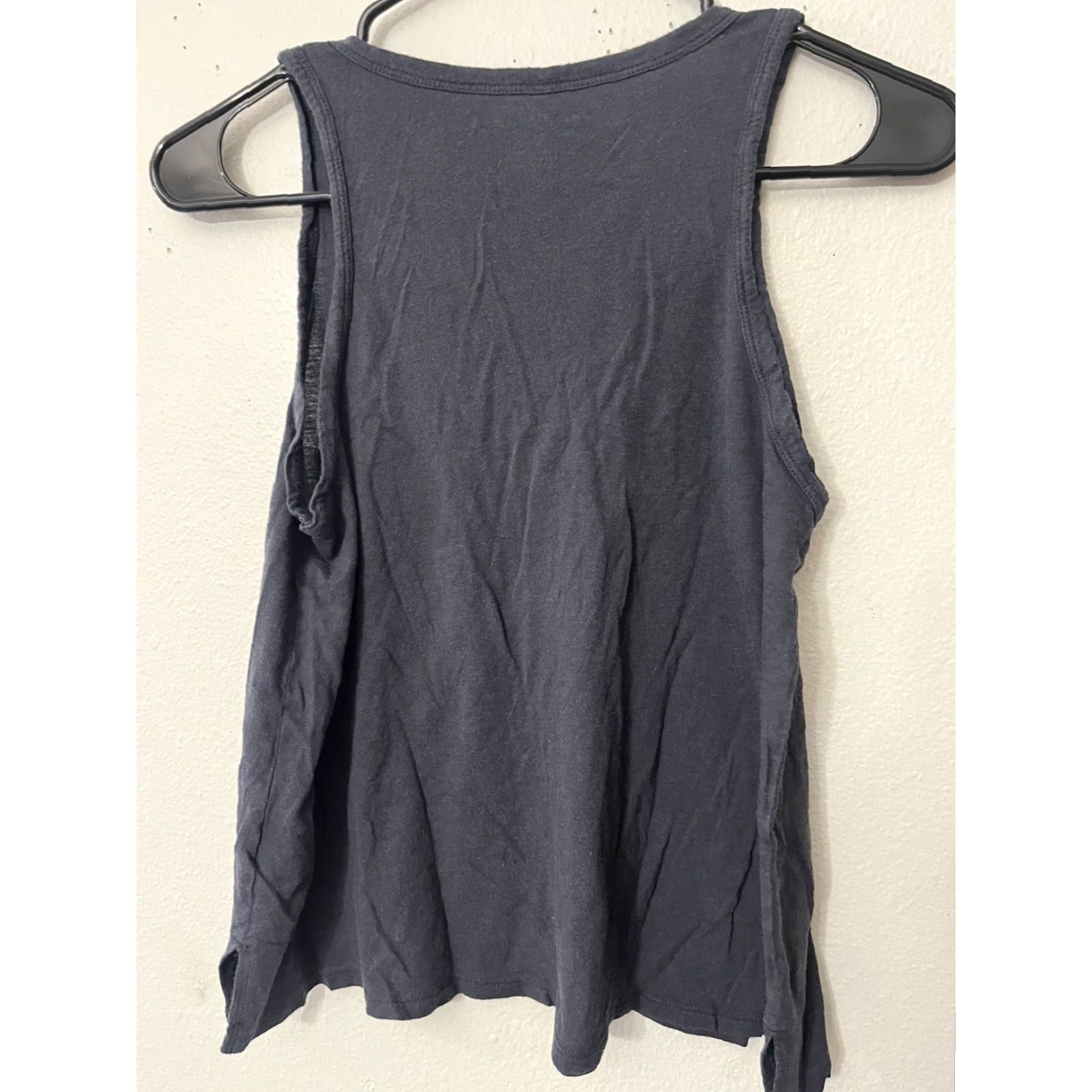 American Eagle Outfitters VINTAGE American Eagle Outfitters Womens Tank Top Sleeveless Spaghetti Strap V-Neck Polka Dot Gray Small Size S / US 4 / IT 40 - 4 Thumbnail