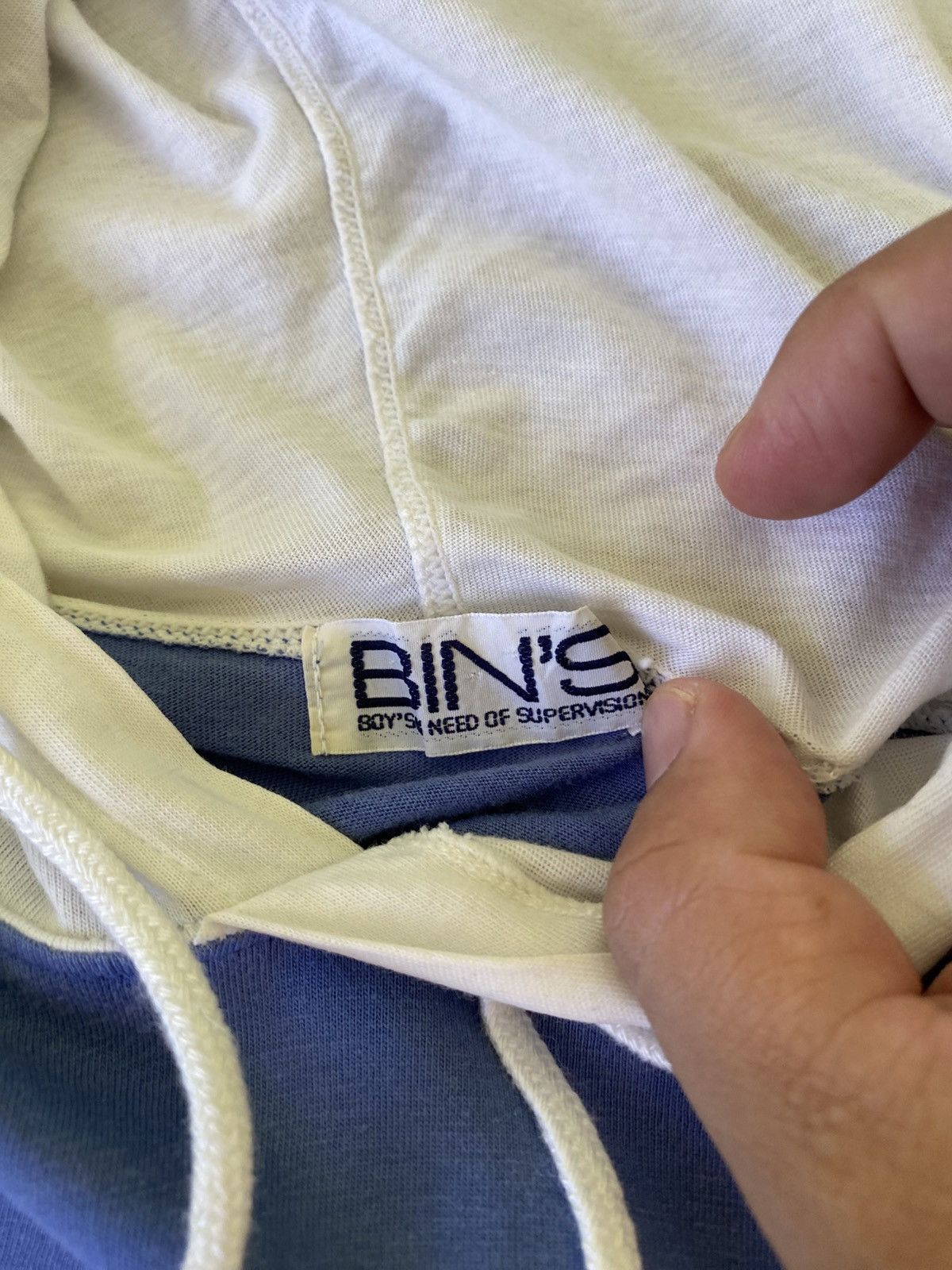 Japanese Brand BIN’S Supervision Japan Hoodie Tee Spellout Archive Size US L / EU 52-54 / 3 - 7 Thumbnail