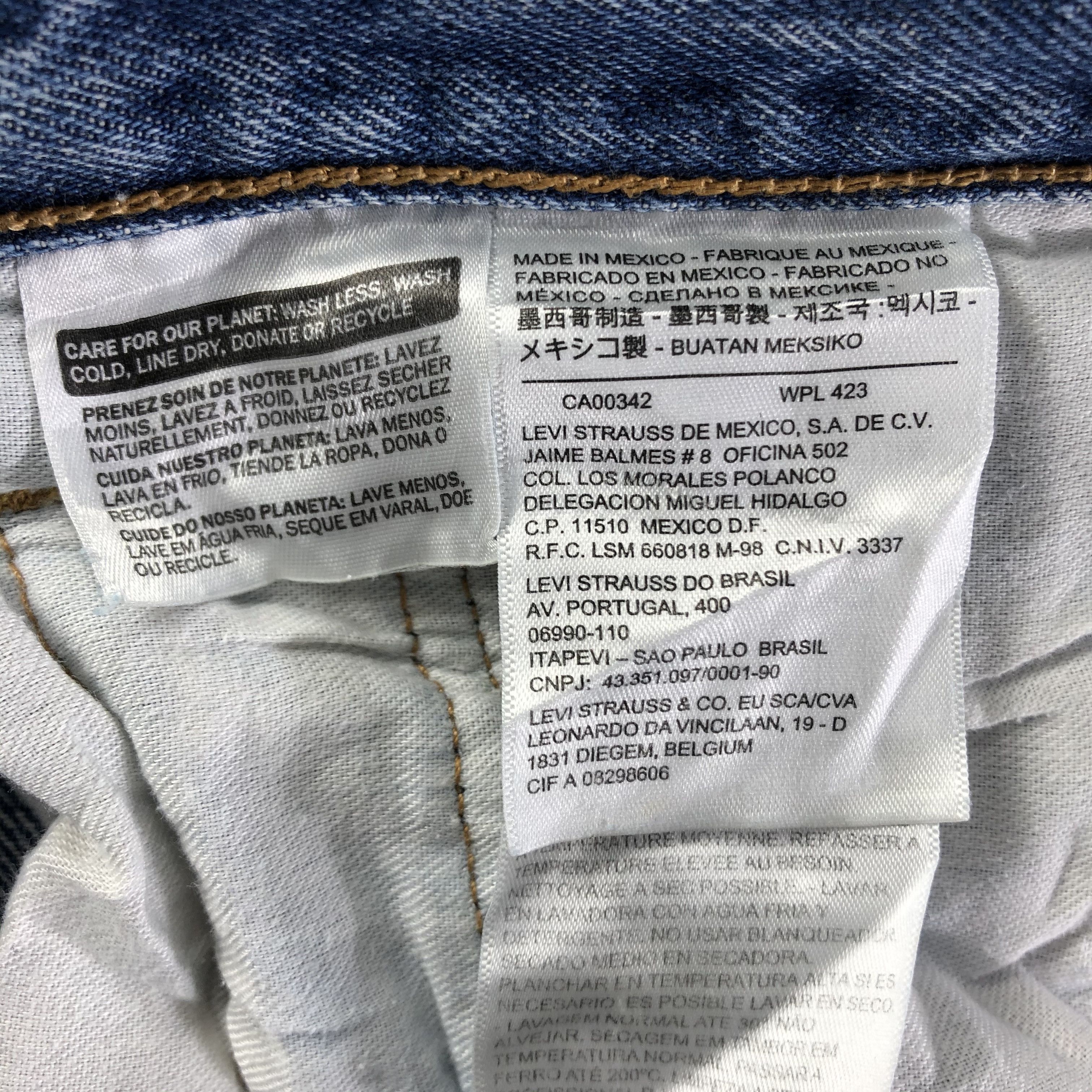 Levi's Vintage Blue Wash Levis 501 Jeans-J3065 Size US 36 / EU 52 - 12 Thumbnail
