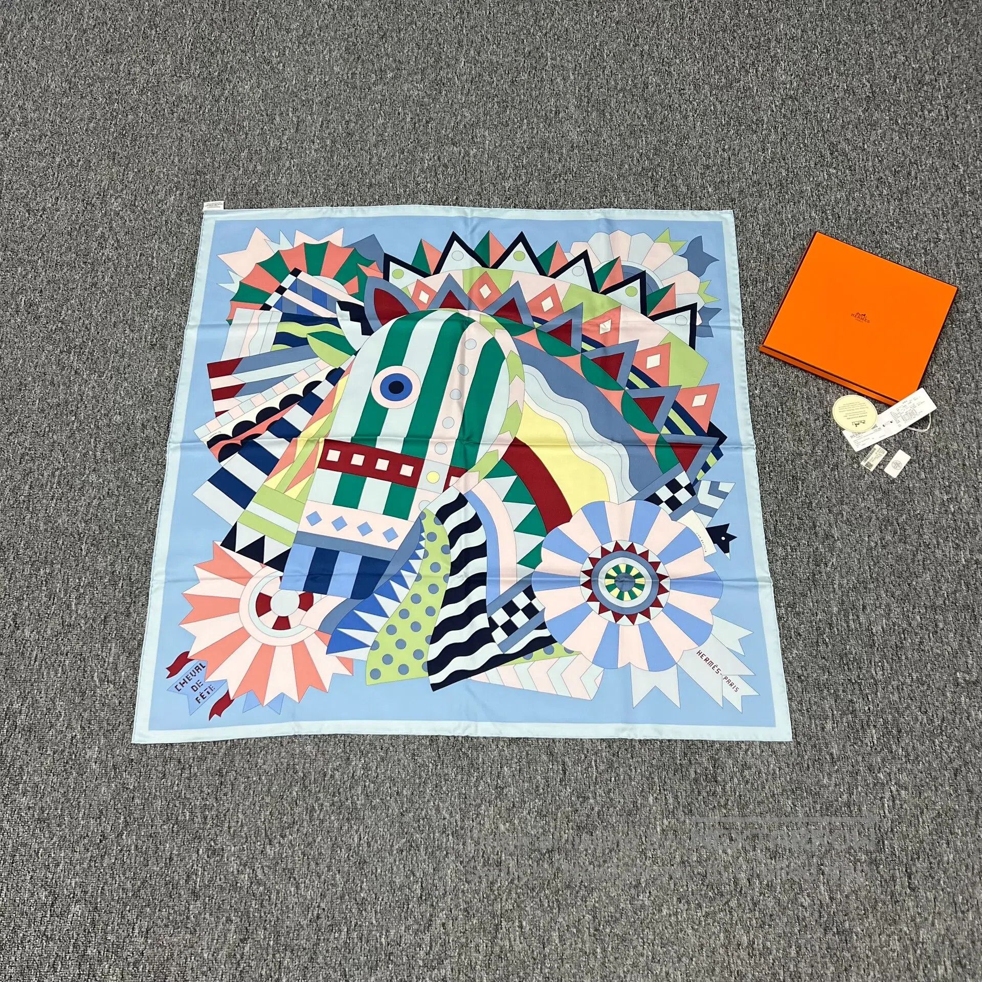 Hermes Hermes Celebratory horses; colorful scarves and square sha Size ONE SIZE - 1 Thumbnail