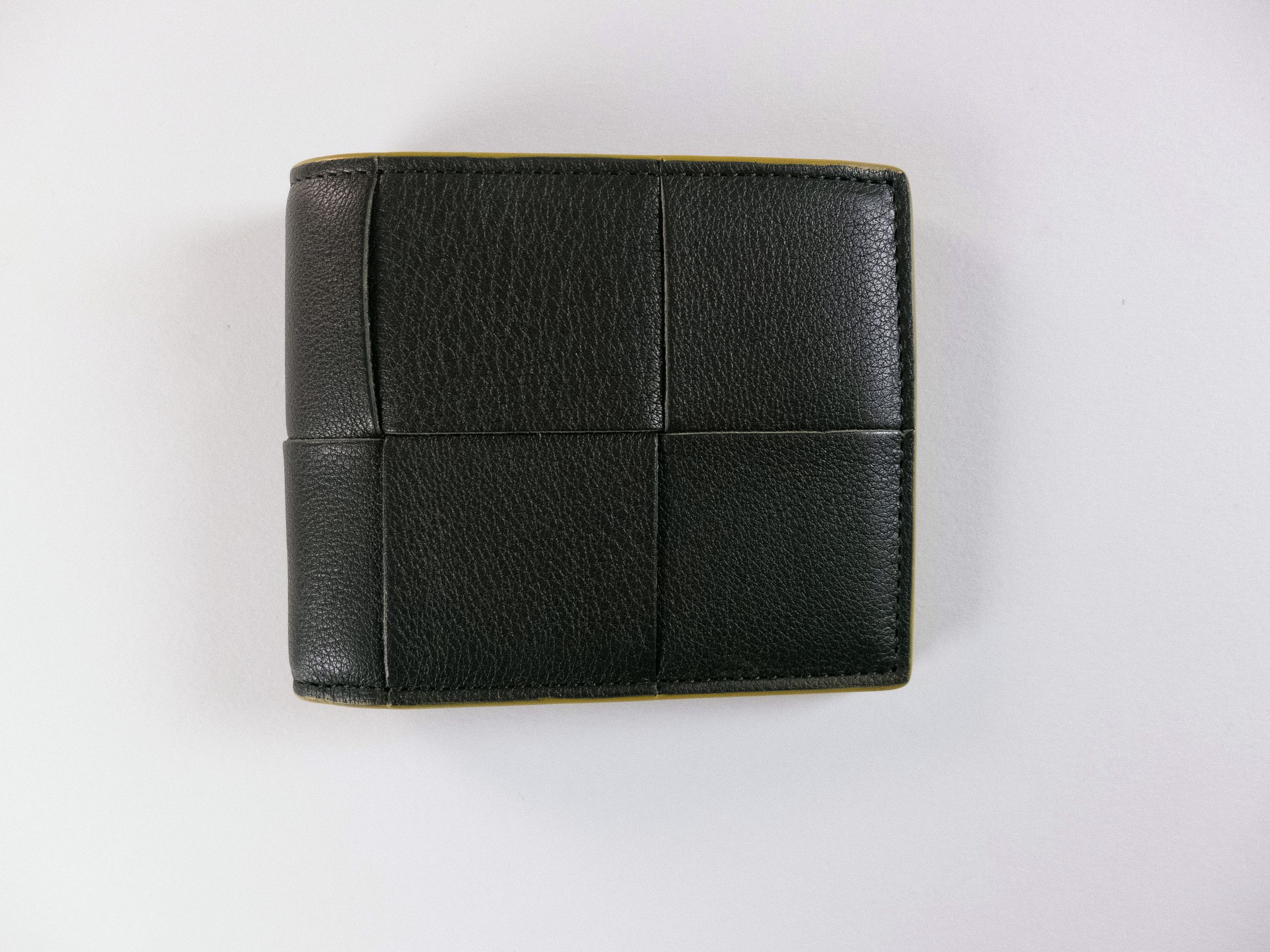 Bottega Veneta BOTTEGA VENETA green intrecciato woven leather bifold wallet Size ONE SIZE - 1 Thumbnail