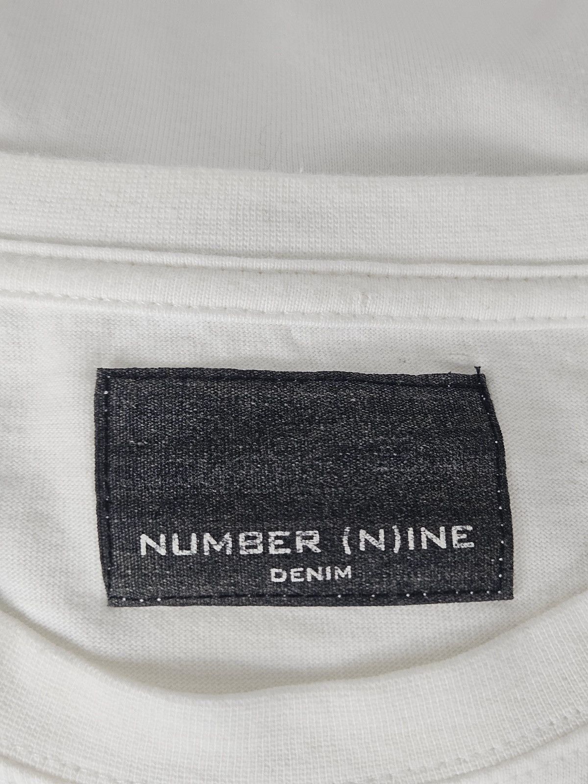Number (N)ine Number Nine denim Spellout tee shirt Size US L / EU 52-54 / 3 - 4 Thumbnail