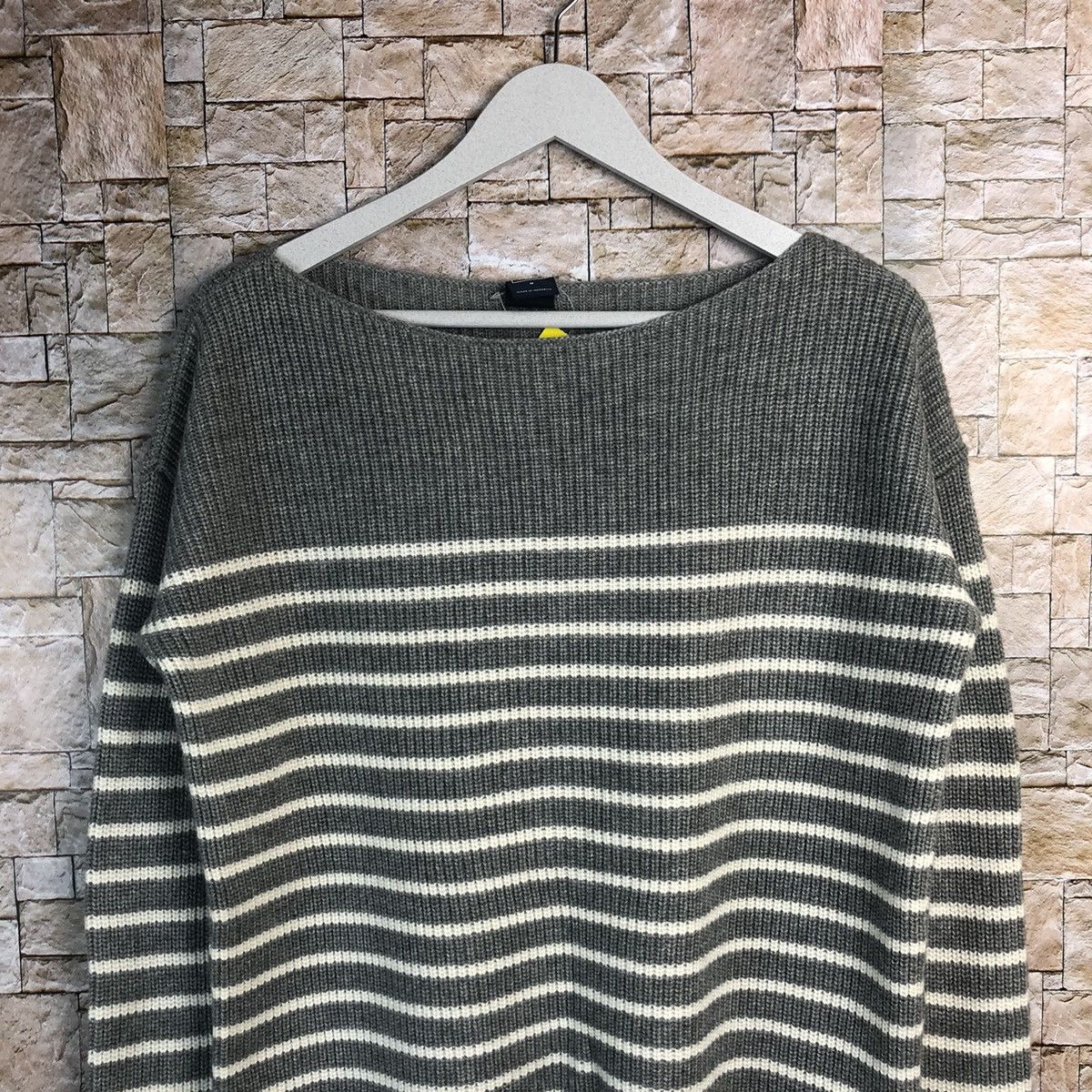Gap × Homespun Knitwear × OVER THE STRiPES Gap Stripe Grey Knitwear #A173 Size M / US 6-8 / IT 42-44 - 5 Thumbnail