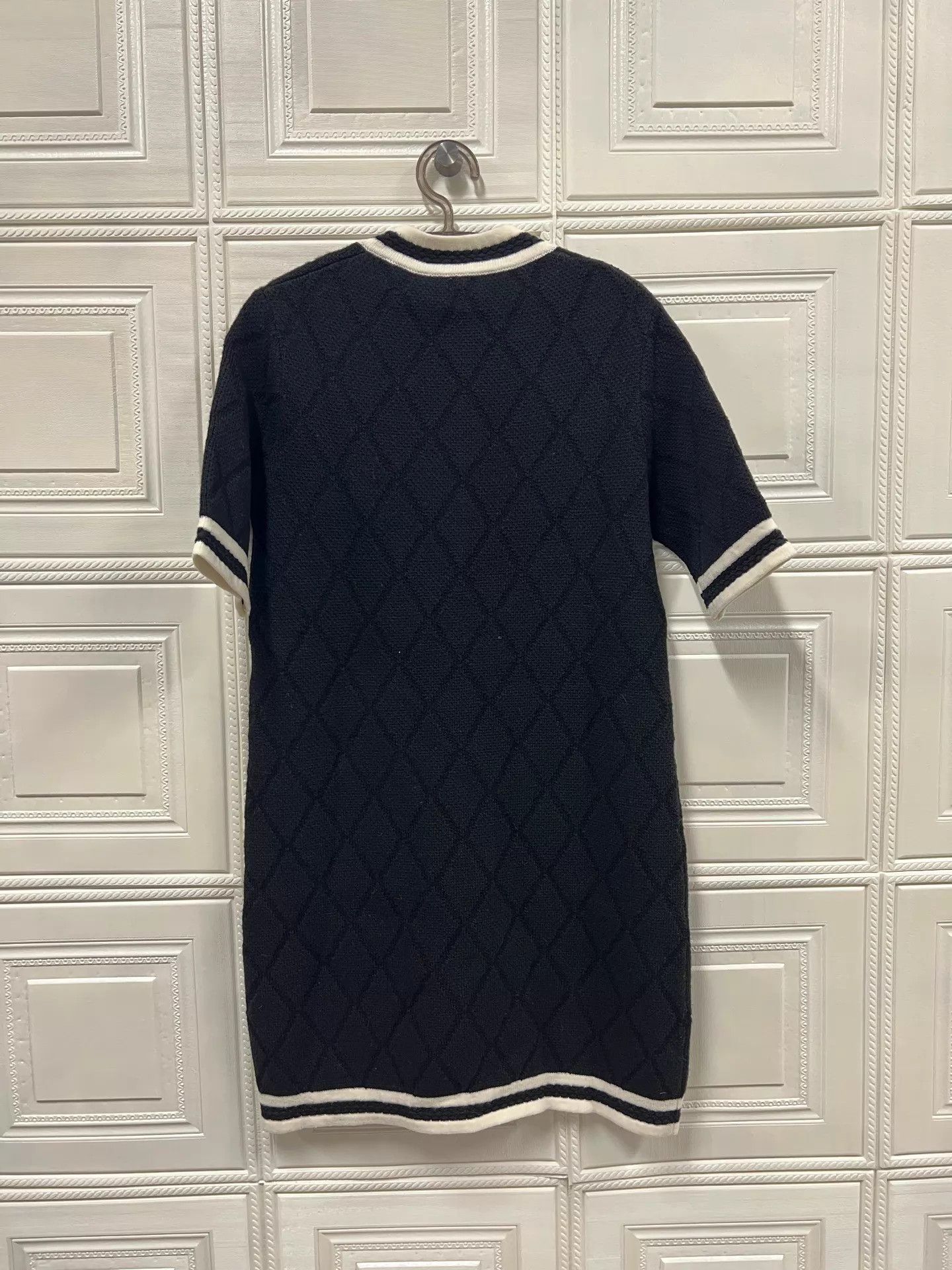 Gucci Gucci Extra Fine Wool Piquet Striped Dress Black S Size S / US 4 / IT 40 - 2 Thumbnail