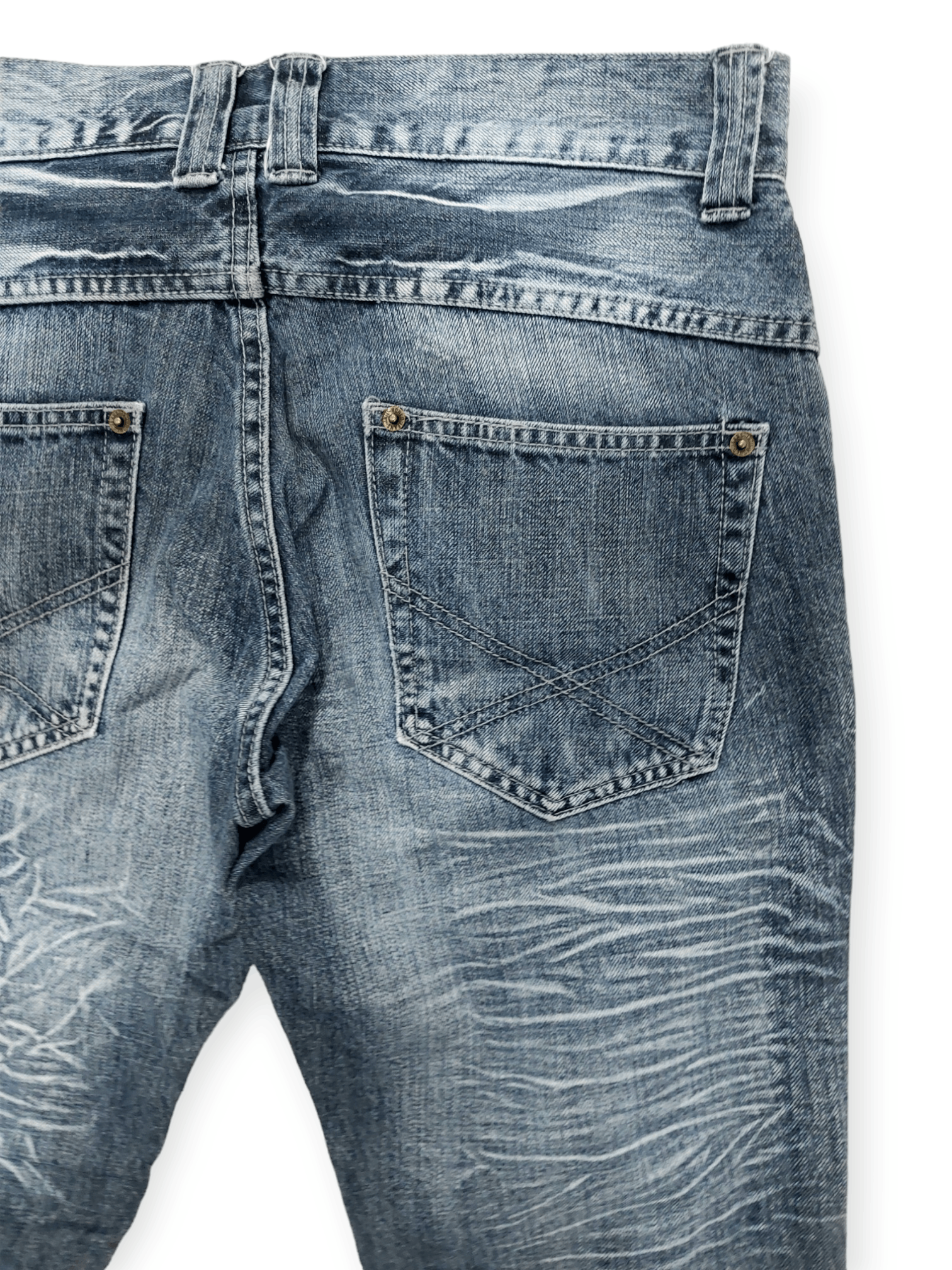 Other 🔥SORRIDERE🔥 Punk Style Flare Bootcut Denim Jeans Size US 31 - 12 Thumbnail