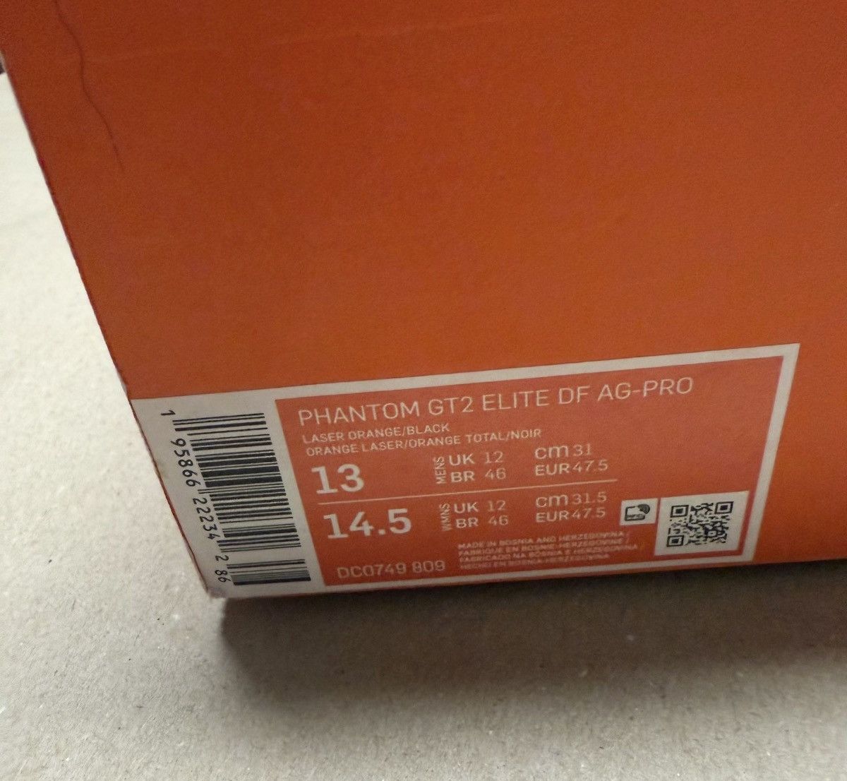 Nike Nike Phantom GT2 Elite DF AG Mens size 13 Soccer cleats NEW! Size US 13 / EU 46 - 6 Thumbnail