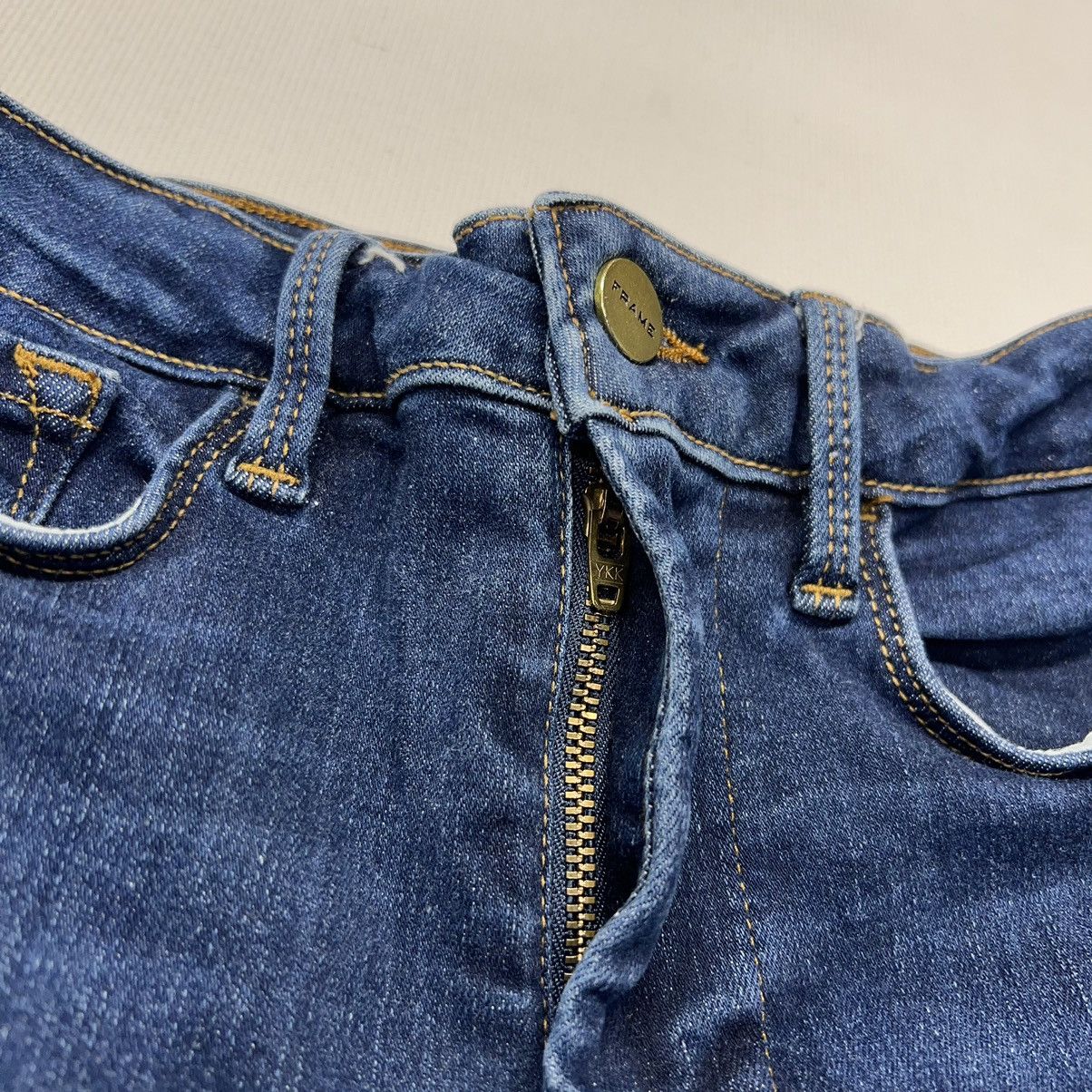 Frame Frame Jeans Blue Le One Skinny Denim Stretch Dark Kodak Wash Size 24" / US 00 / IT 34 - 6 Thumbnail