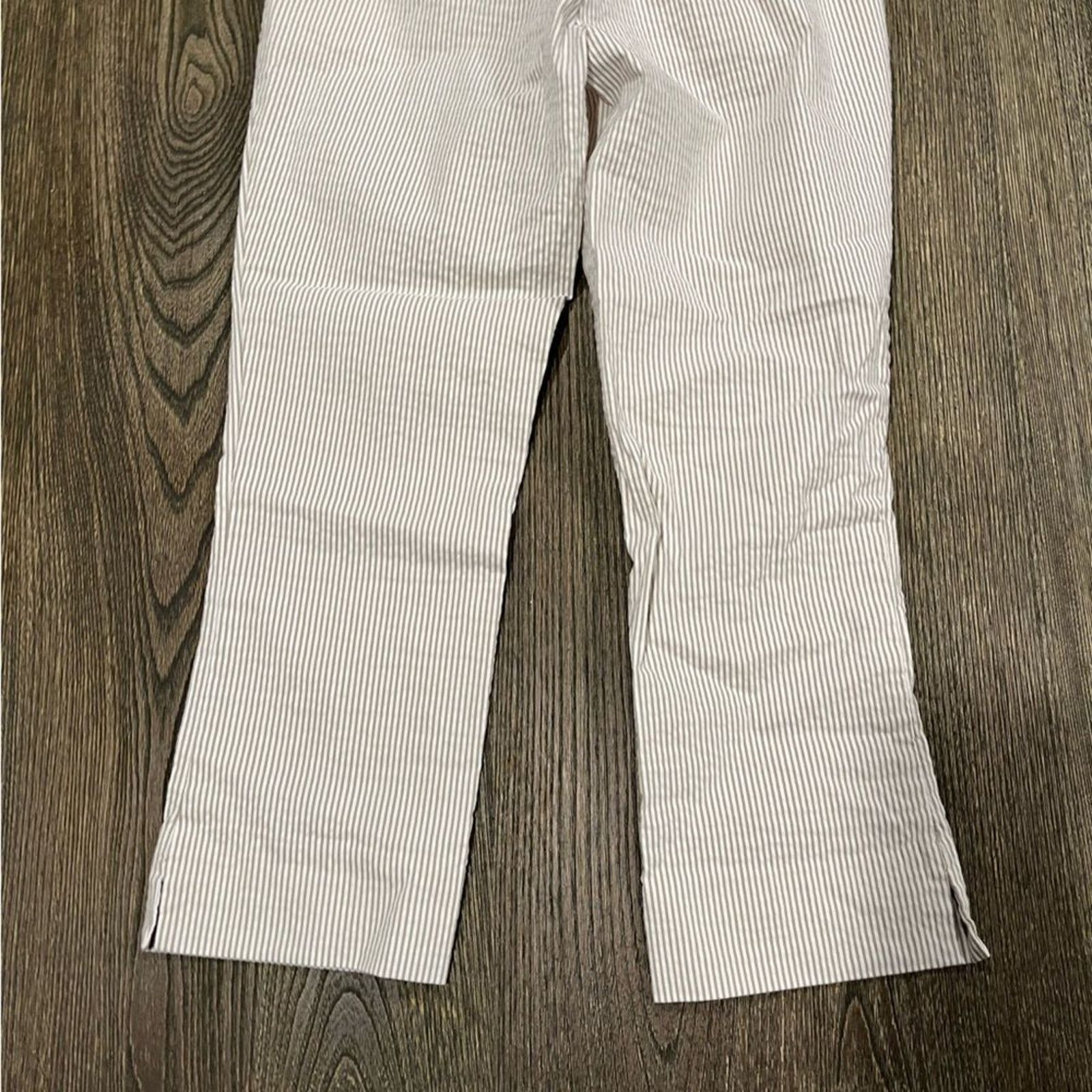 Vintage Eliane Rose Womens Straight Pants Flat Front Striped Size 4 Size 27" / US 4 / IT 40 - 11 Thumbnail