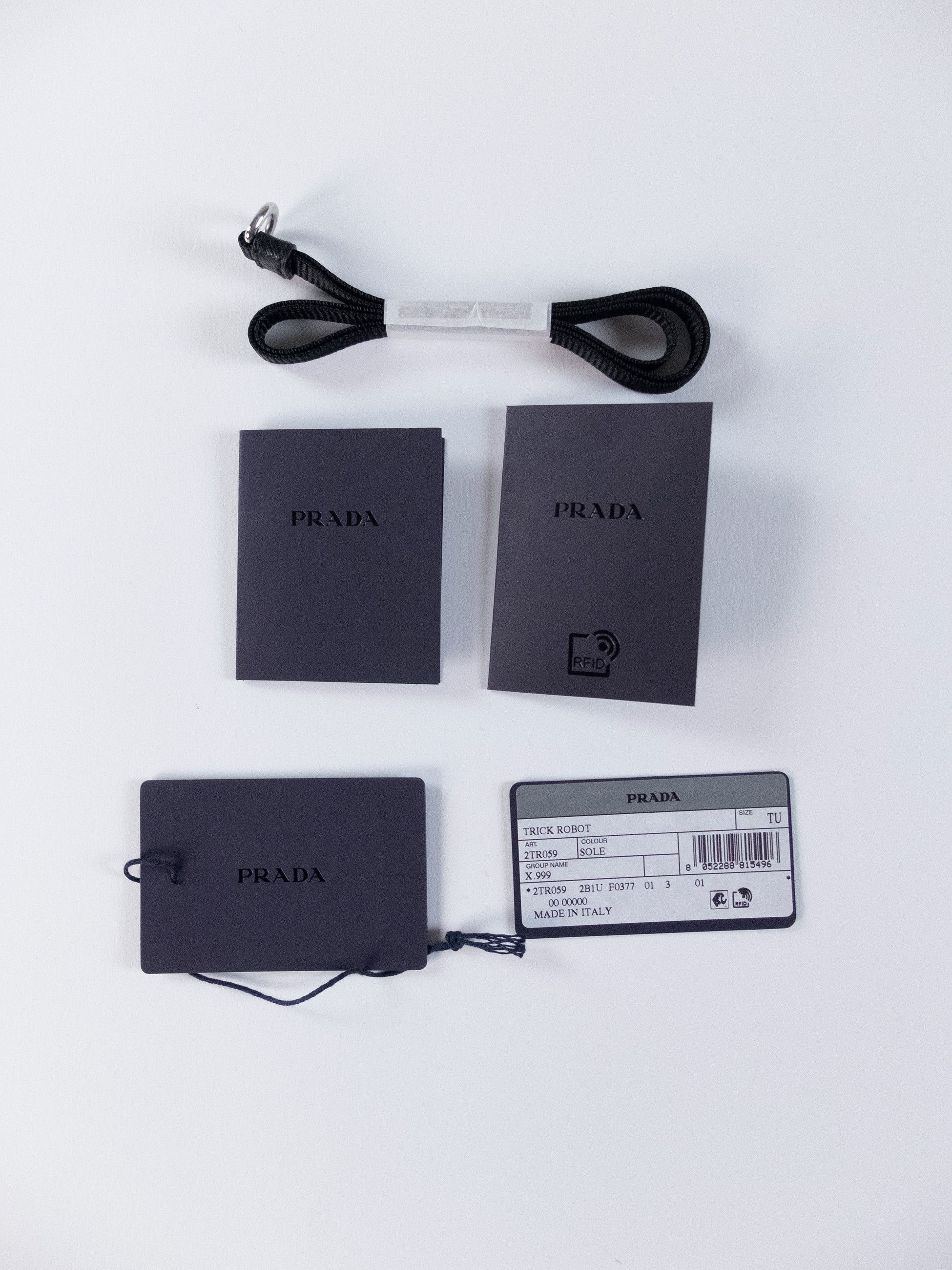 Prada PRADA Pradamalia Fiddle leather & wood robot keyring charm Size ONE SIZE - 8 Thumbnail