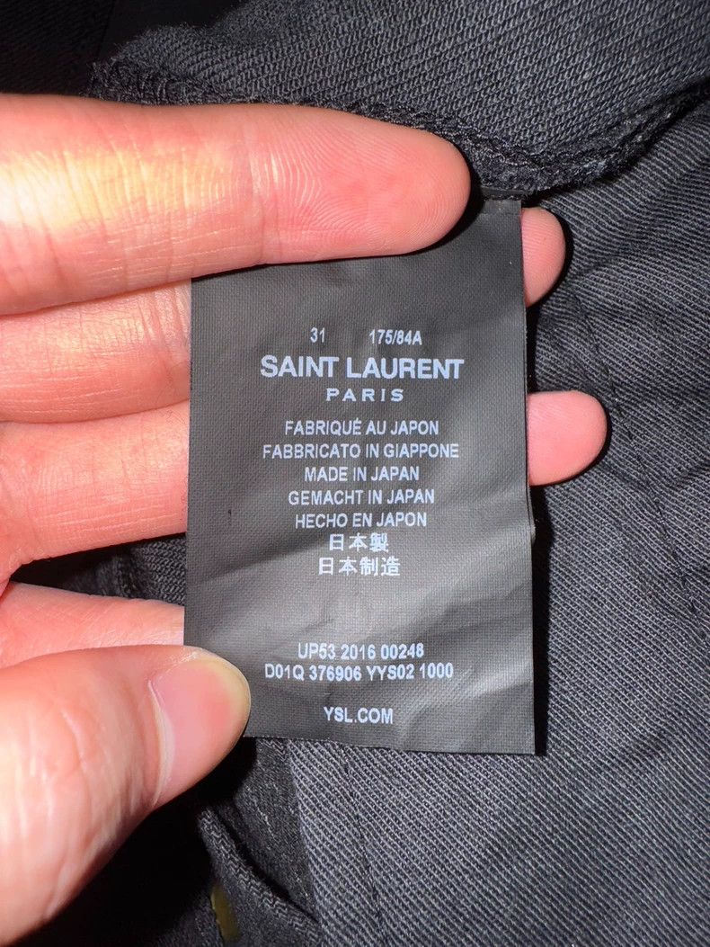 Saint Laurent Paris saint laurent paris16 FW stretch black foundation denim pan Size US 31 - 7 Thumbnail