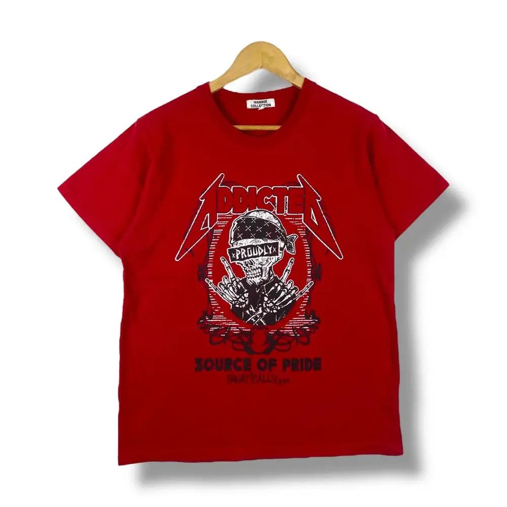 Japanese Brand IVANHOE COLLECTION Source Of Pride Addicted Graphic Size US M / EU 48-50 / 2 - 1 Thumbnail