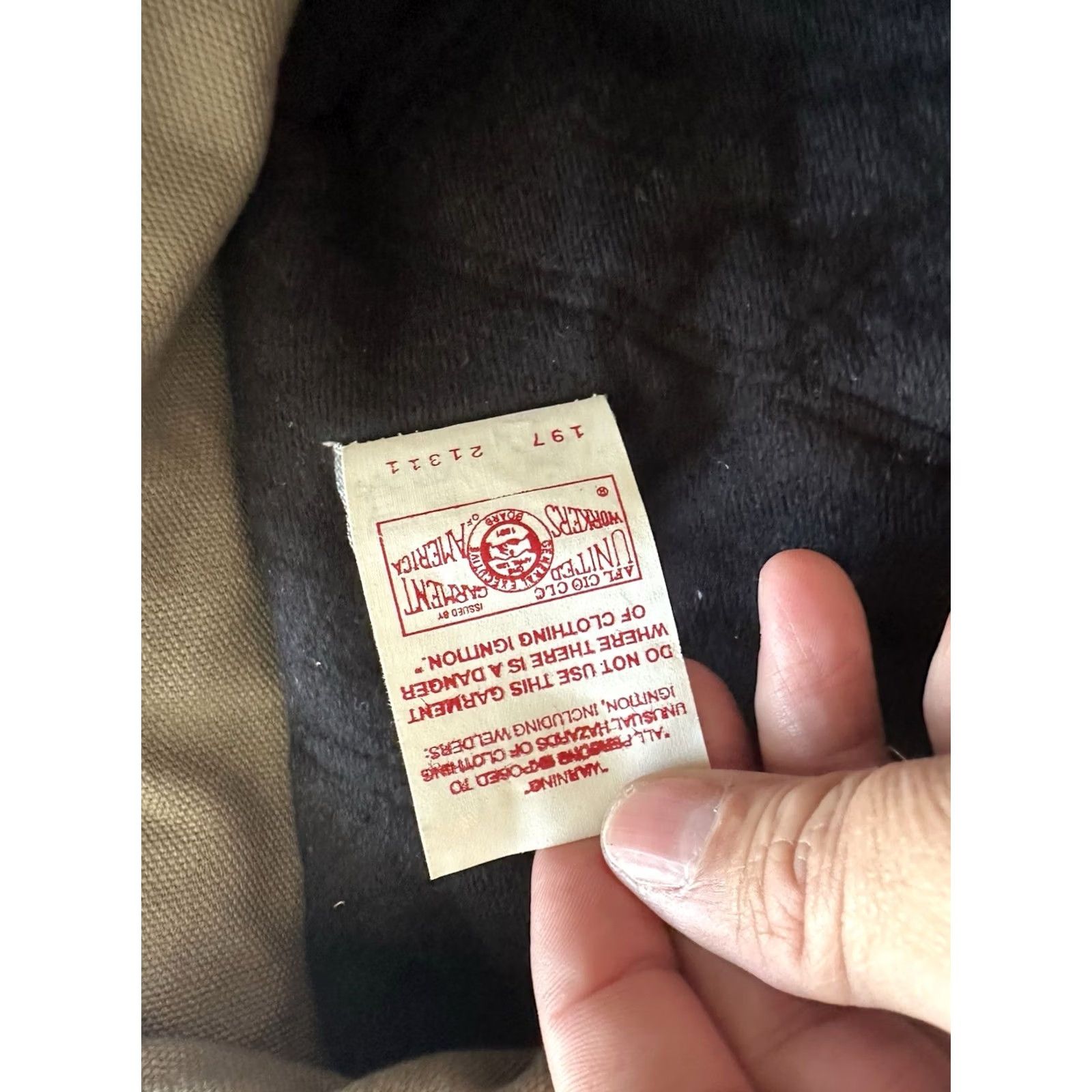 Carhartt VINTAGE Carhartt Union Made Coat CQ5521 Chore Wool Lined USA Men's XXL Beige Long Jacket Button Zip Pockets 90s Outdoor Workwear Size US XXL / EU 58 / 5 - 7 Thumbnail