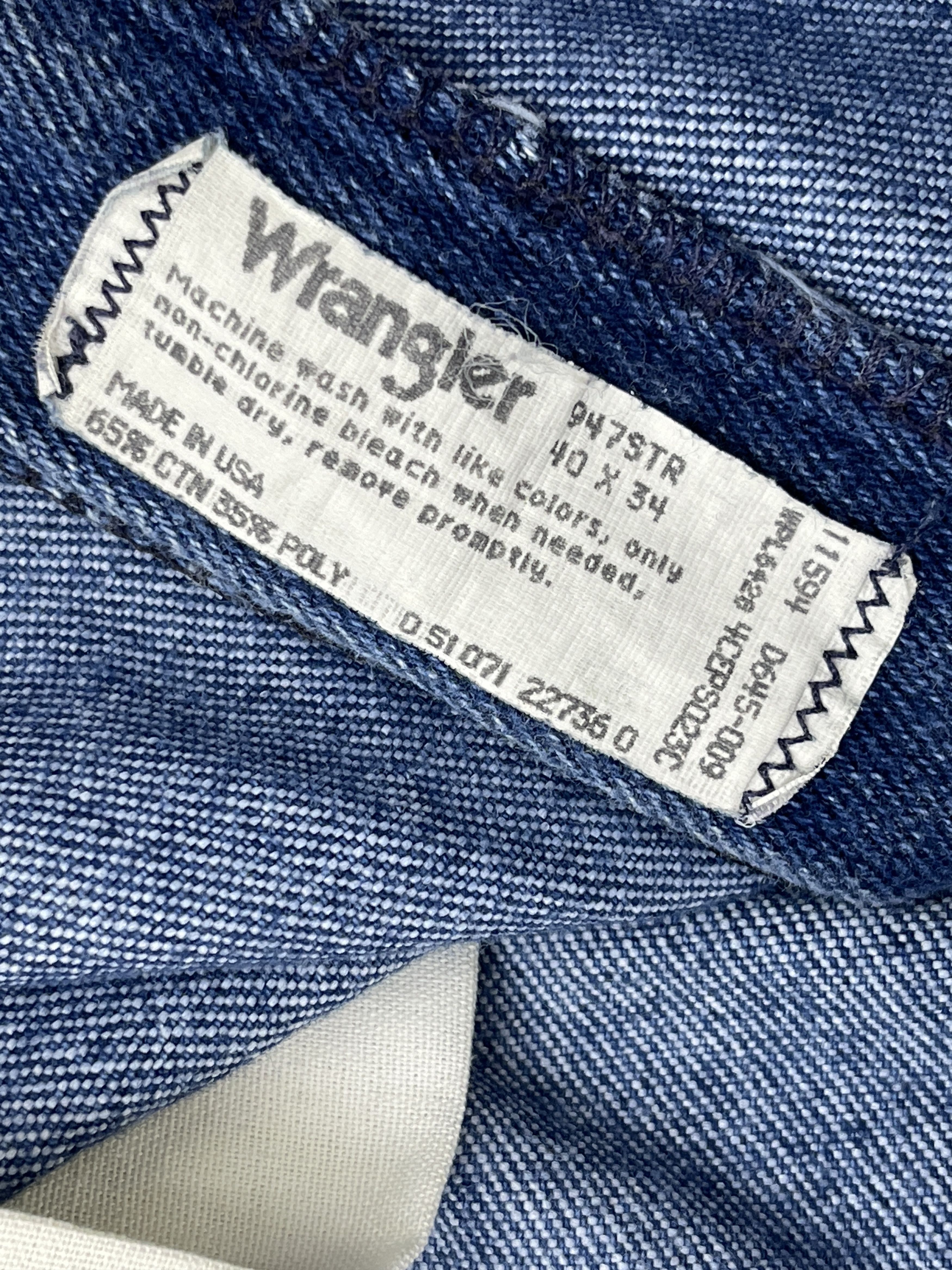 Vintage Vintage Wrangler Blue Denim Bootcut Jeans DP2548 Size US 37 - 5 Thumbnail