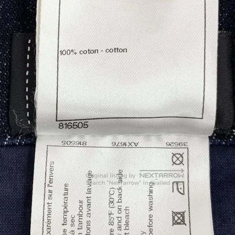 Chanel Chanel Deep Blue Cotton Ladies Shorts . Size 22" - 8 Thumbnail