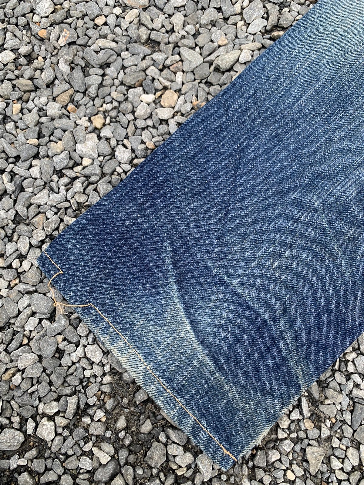 Kapital VINTAGE JOHNBULL SELVEDGE RUSTY JAPANESE DISTRESSED DENIM Size US 31 - 21 Thumbnail