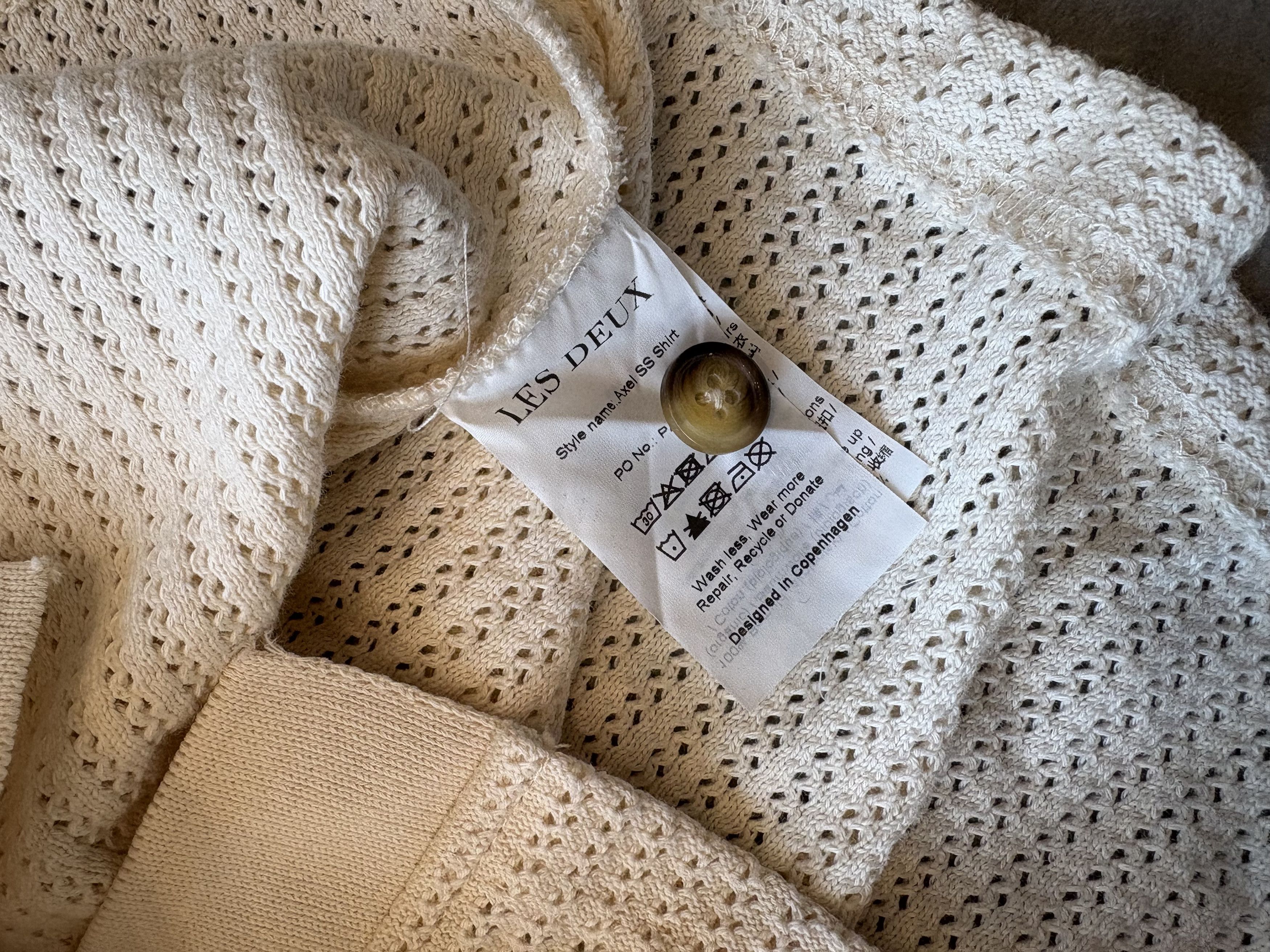 Les Deux Axel SS Shirt - Light Ivory Size US L / EU 52-54 / 3 - 4 Thumbnail