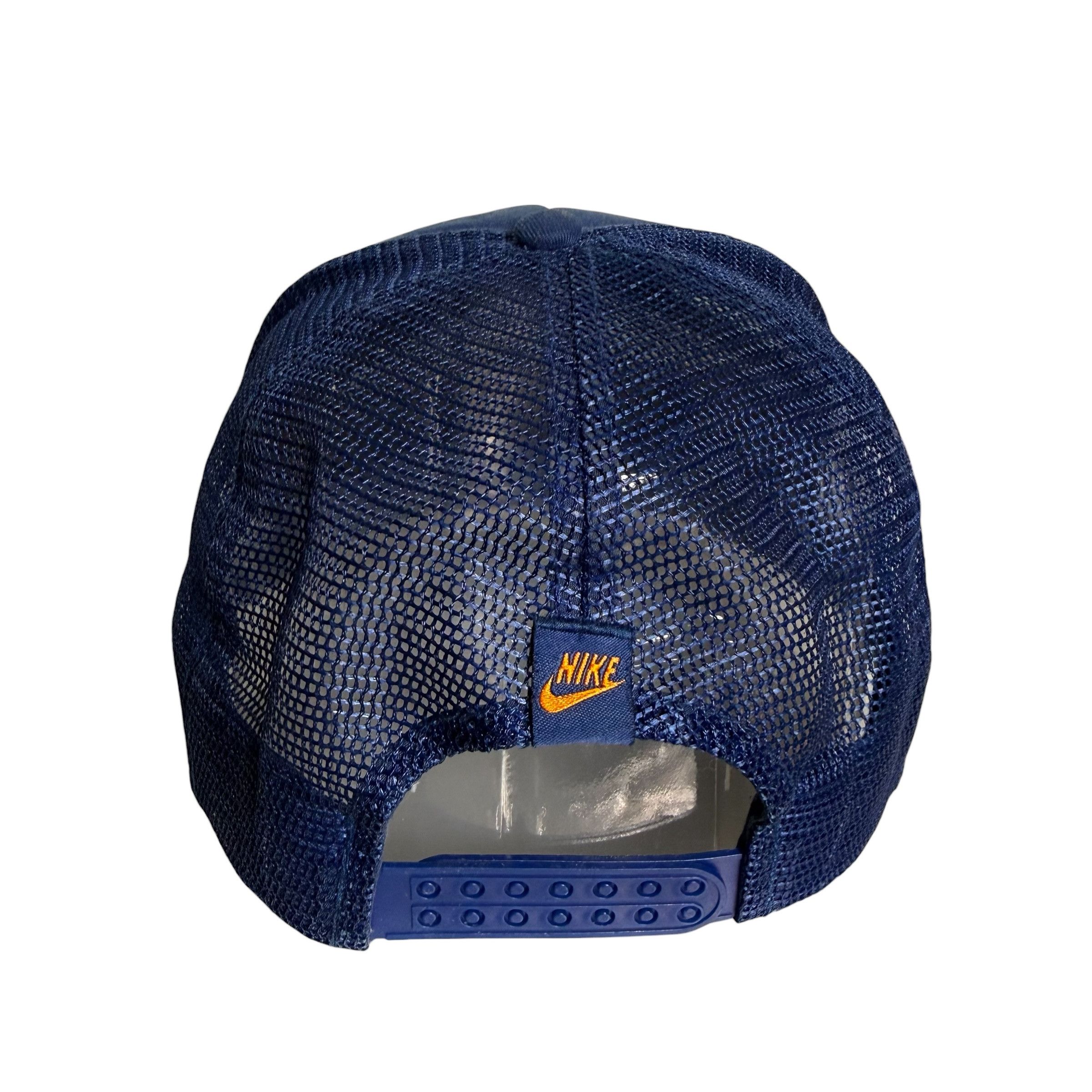 Nike 🔥RARE🔥Vintage Nike Swoosh Trucker Hat Cap Size ONE SIZE - 8 Thumbnail