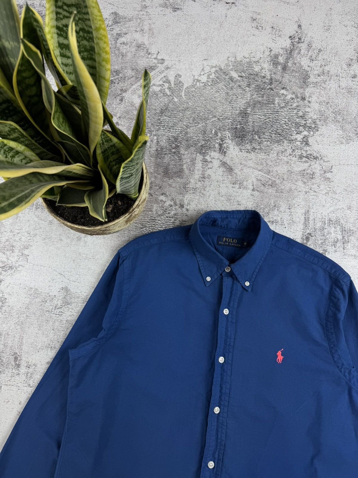 Polo Ralph Lauren Polo Ralph Lauren Basic 90S Longsleeve Luxury Button Shirt Size US M / EU 48-50 / 2 - 6 Thumbnail