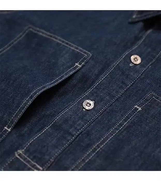 Japanese Brand × Vintage Blue Denim Work Uniform Jacket Size US L / EU 52-54 / 3 - 3 Thumbnail