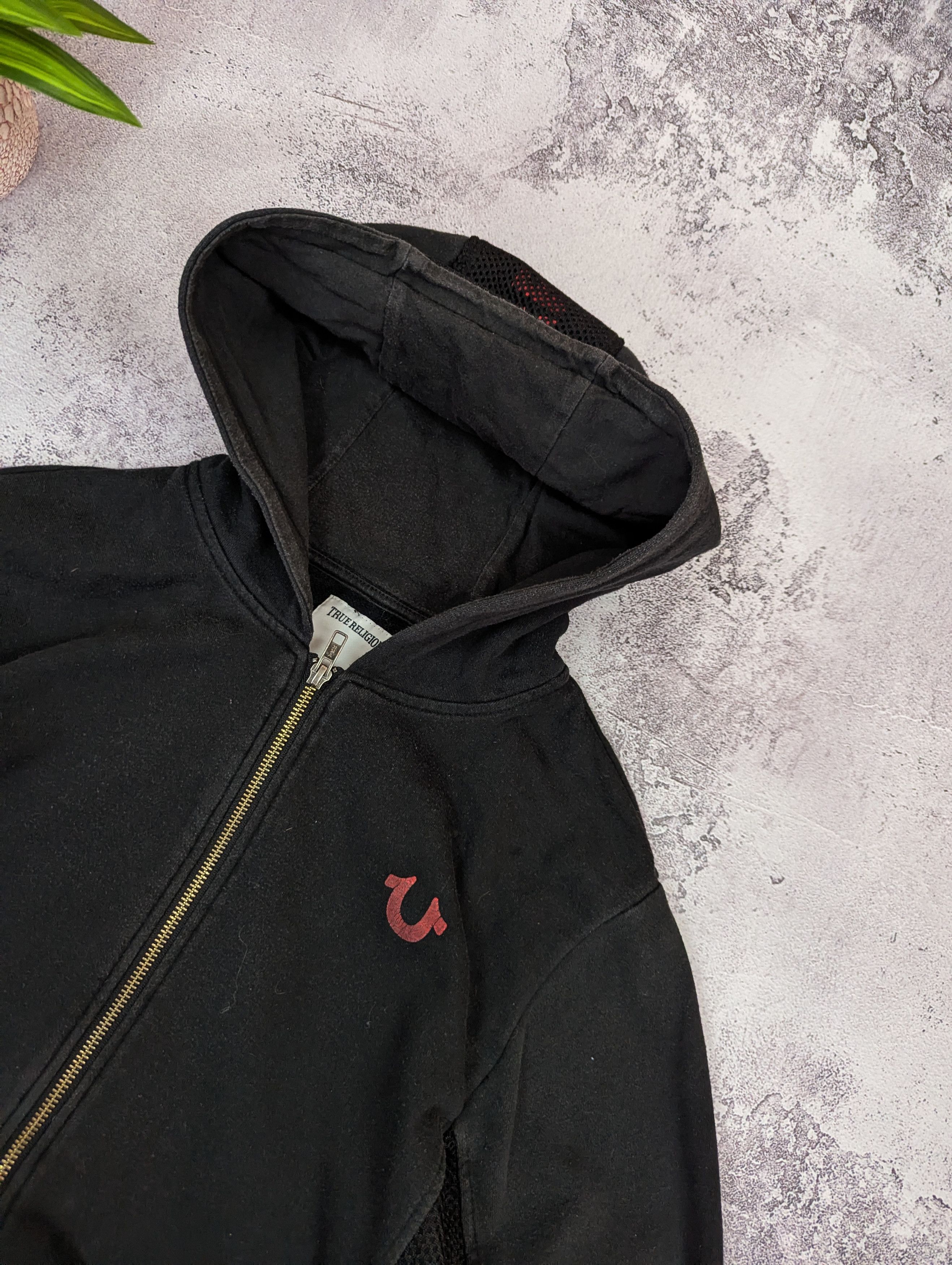 True Religion VTG True Religion Faded Distressed Zip Hoodie XL Size US L / EU 52-54 / 3 - 10 Thumbnail