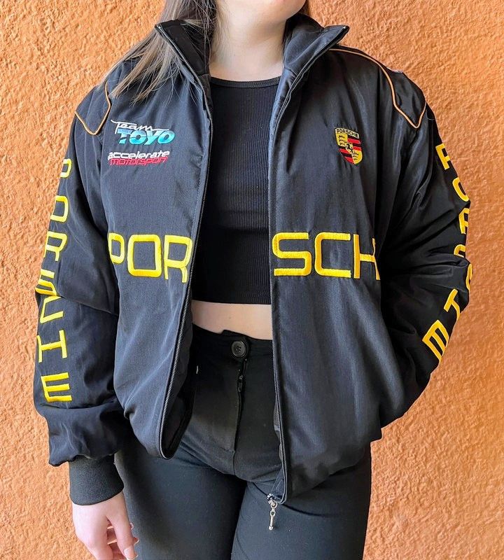 Porsche Design 🔥 PORSCHE F1 Unisex Adults Racing Jacket Vintage Coats Size US L / EU 52-54 / 3 - 5 Thumbnail