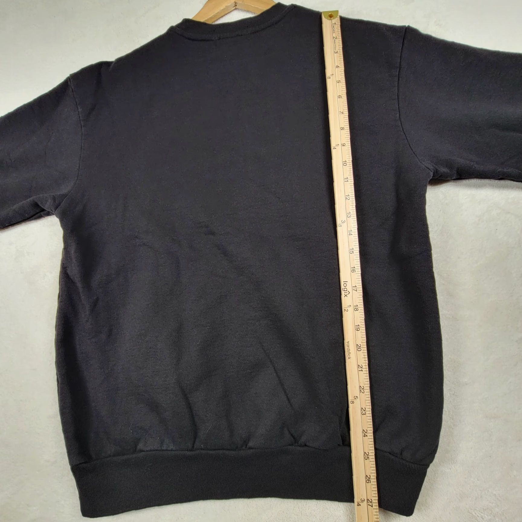 Talentless Talentless Mens SM Thermal Waffle Heavyweight Shirt Black Long Sleeve Crewneck 90s Mens Small Black Cotton Knit T-Shirt Runtime: Outdoor Classic Size US S / EU 44-46 / 1 - 4 Thumbnail