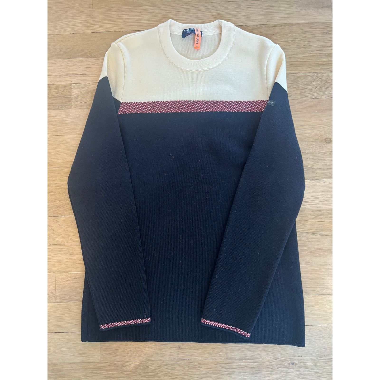 Saint James Saint James L’Atelier Navy Cream Sailor Sweater (Sz S) Size S / US 4 / IT 40 - 9 Thumbnail