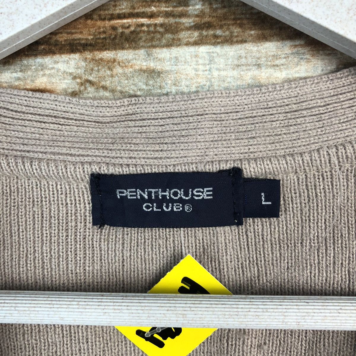 Homespun Knitwear × Japanese Brand Pent House Club Cream Cardigan Knitwear #A1294 Size US L / EU 52-54 / 3 - 10 Thumbnail