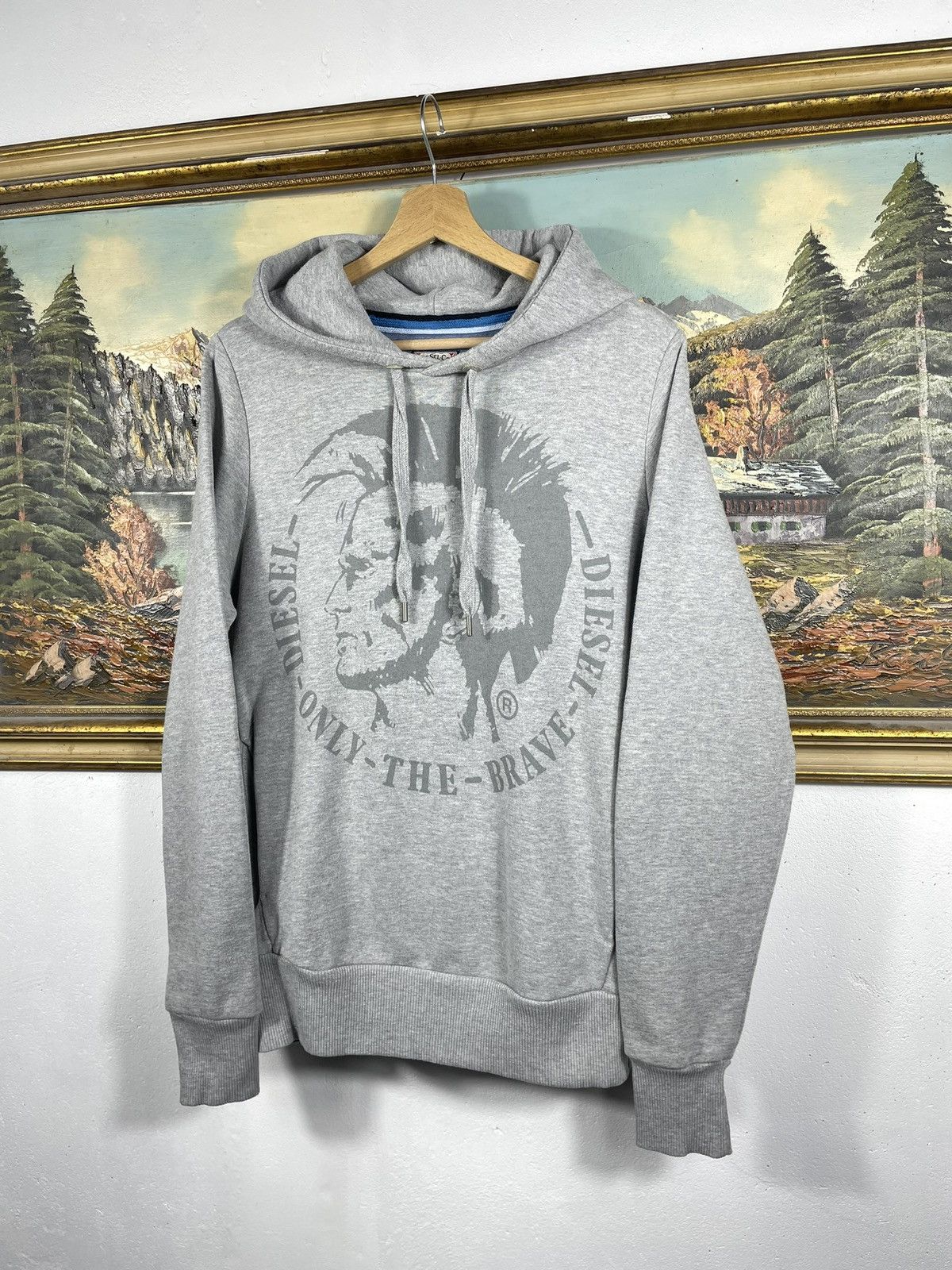 Diesel Diesel Retro Y2k Avant Garde Cyber Face Hoodie Baggy Loose Size US M / EU 48-50 / 2 - 2 Thumbnail