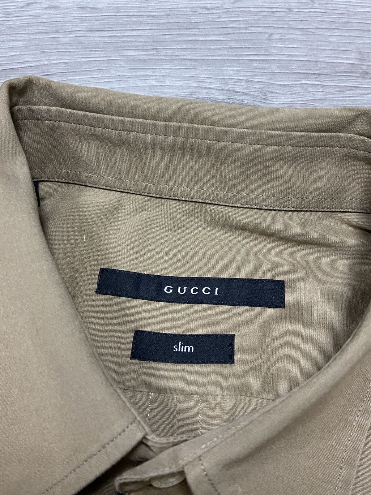 Gucci Gucci web stripe red green vintage shirt buttons Size US M / EU 48-50 / 2 - 5 Thumbnail