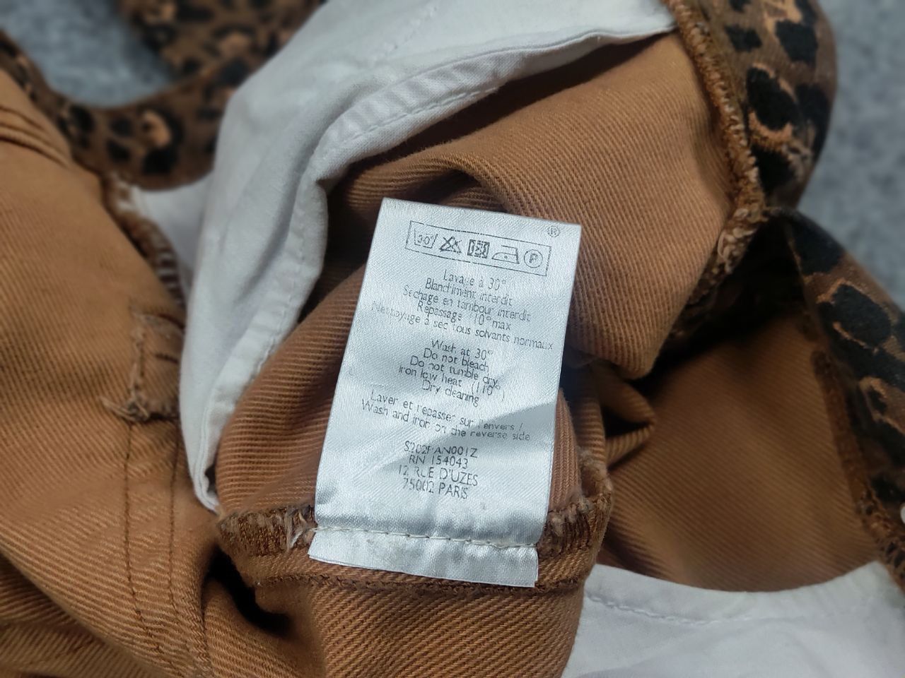 Sezane Sezane France Design Art Leopard brown Denim Ankle Jeans Size 27" / US 4 / IT 40 - 18 Thumbnail