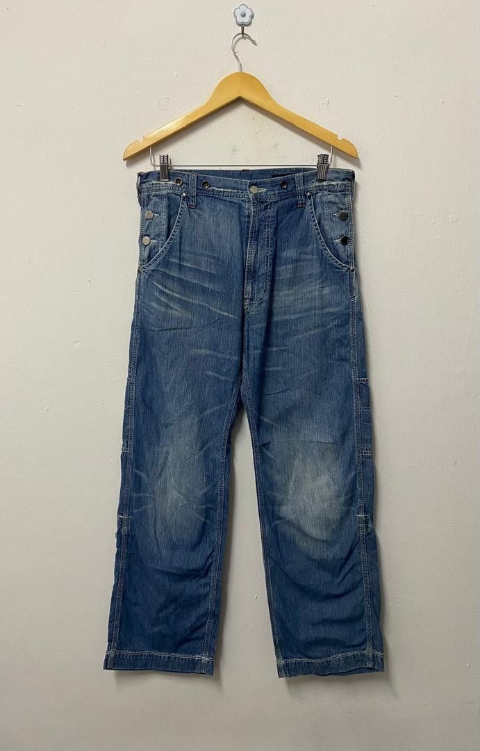 RAGEBLUE Rageblue Denim Painter Pants With Cinch Back & Flap Pockets Size US 32 / EU 48 - 1 Thumbnail